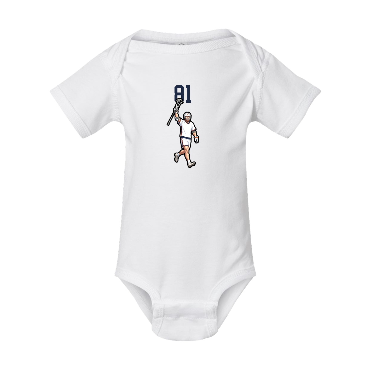 Baby Onesie — Number Top in White