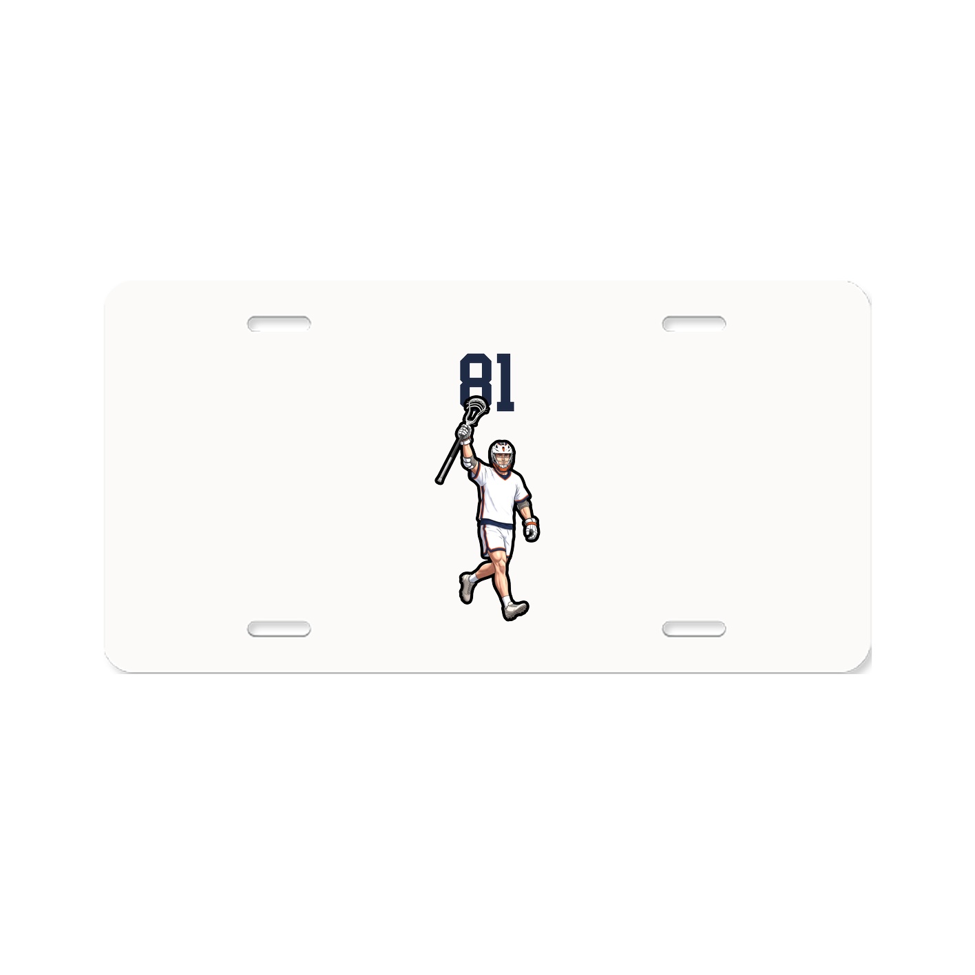 License Plate — Number Top in Classic
