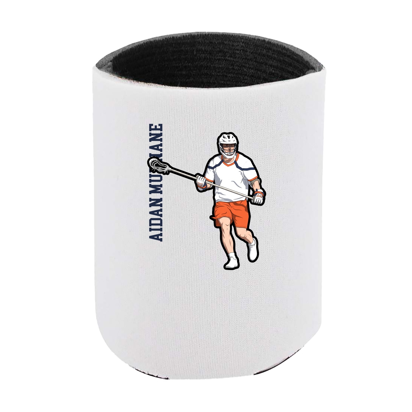Can Holder — Name Vertical in White