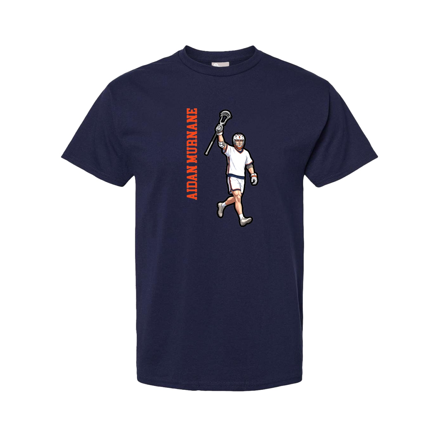 Youth Tee — Name Vertical in Navy