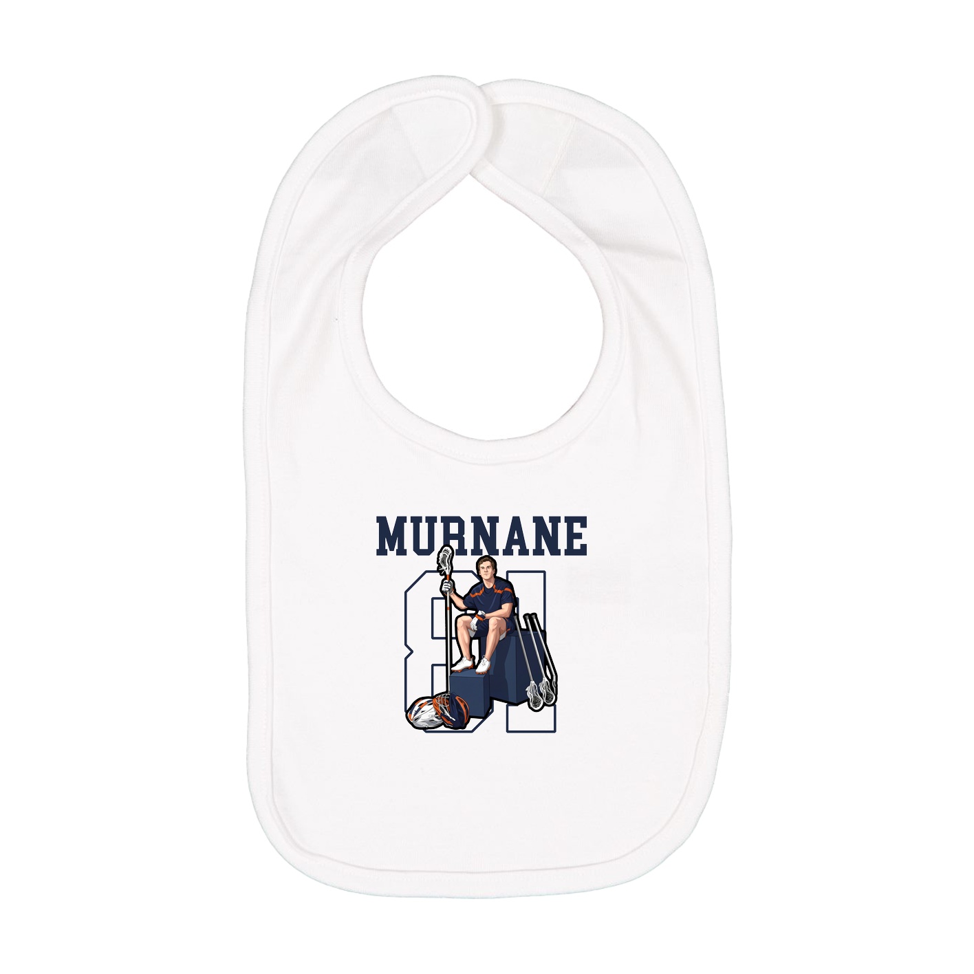 Infant Bib — Shirsey in White