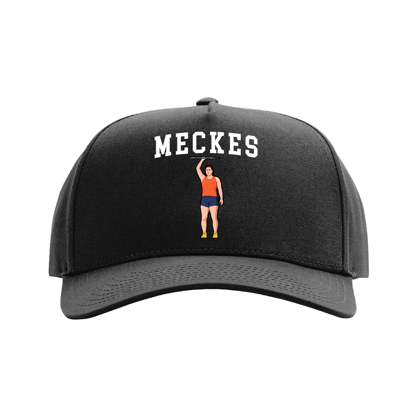 Full Fabric Five-Panel Champ Cap — Shirsey in Black