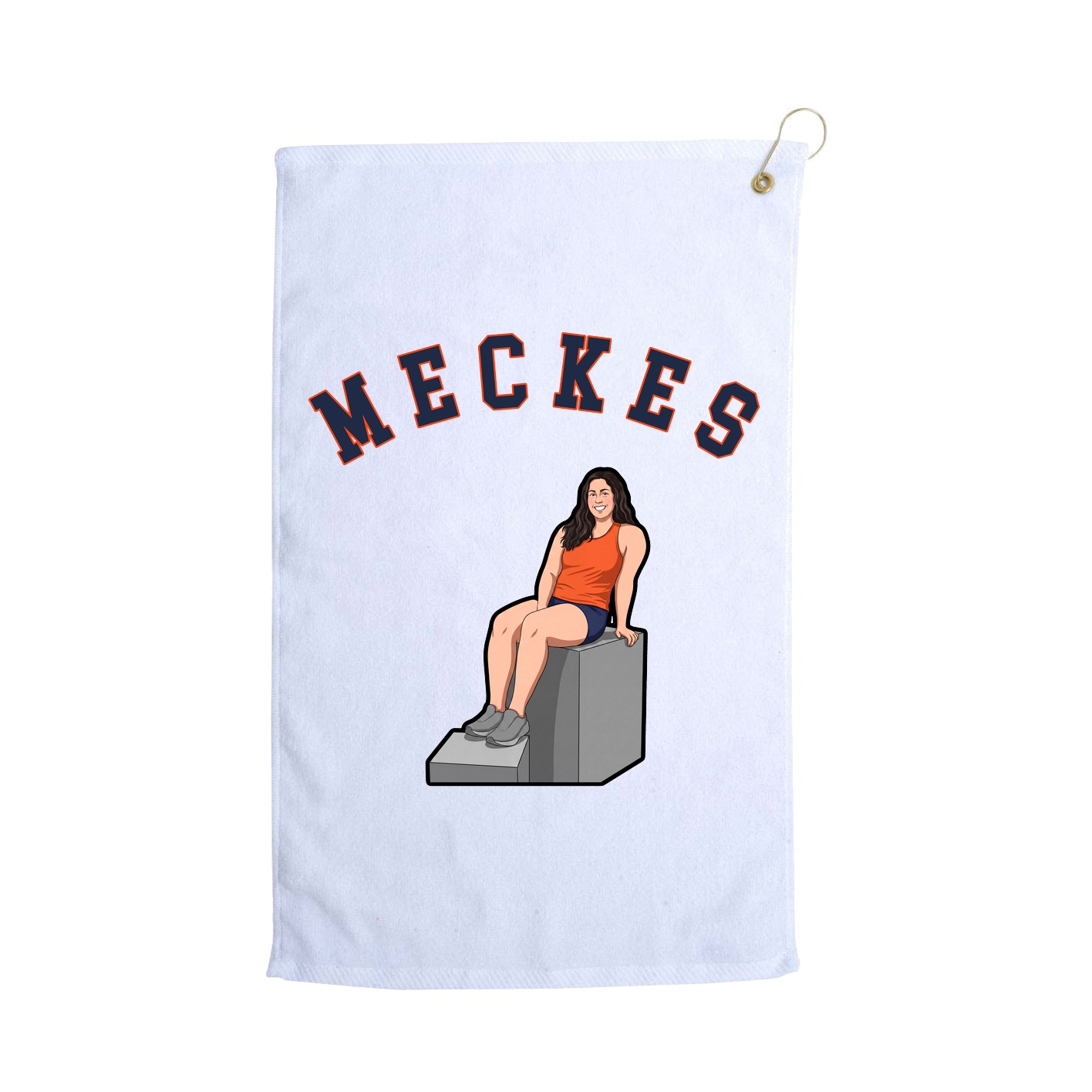 Golf Towel — Shirsey Arch in White