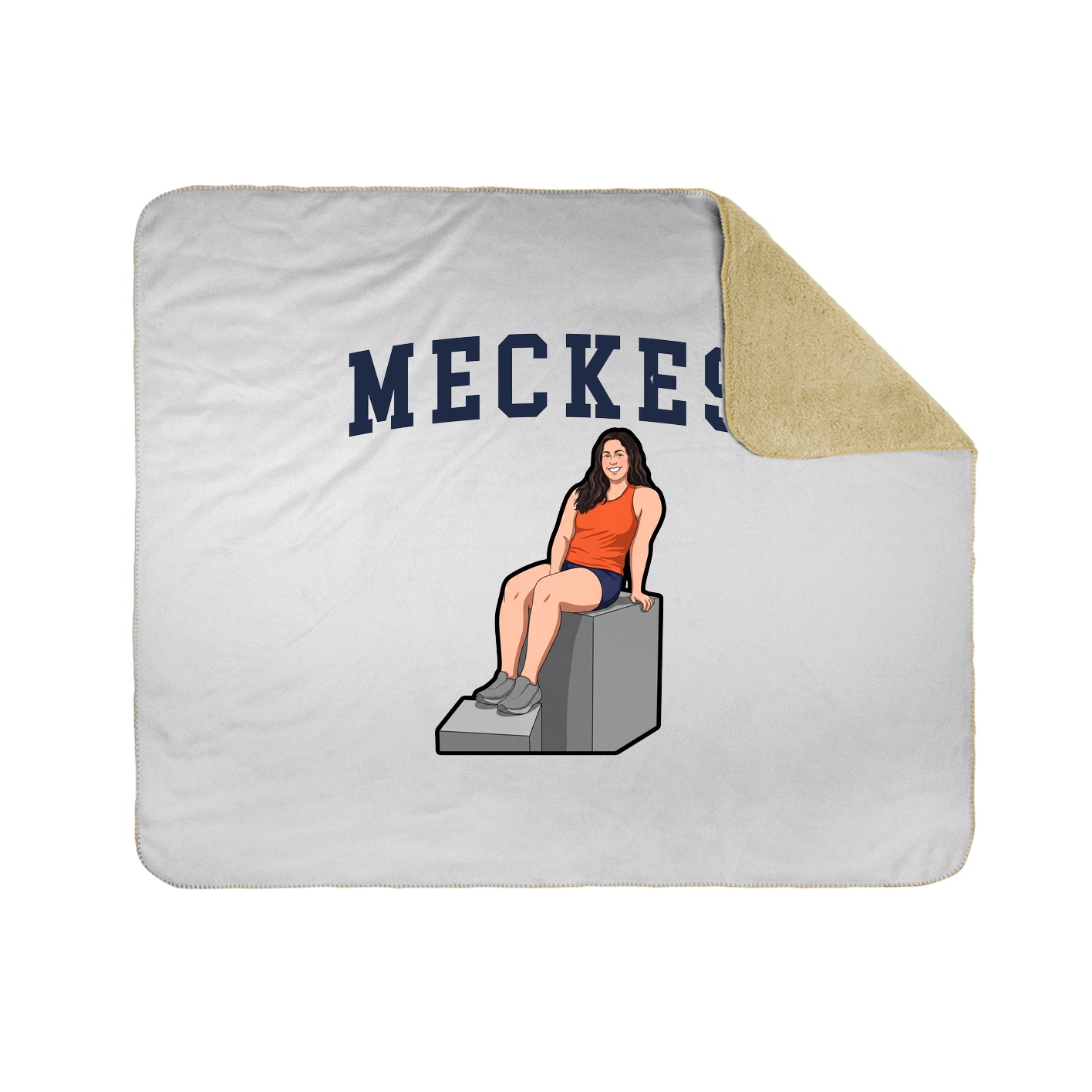 Throw Blanket — Shirsey in White