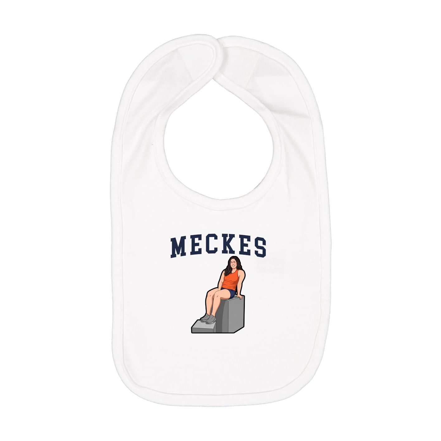 Infant Bib — Shirsey in White