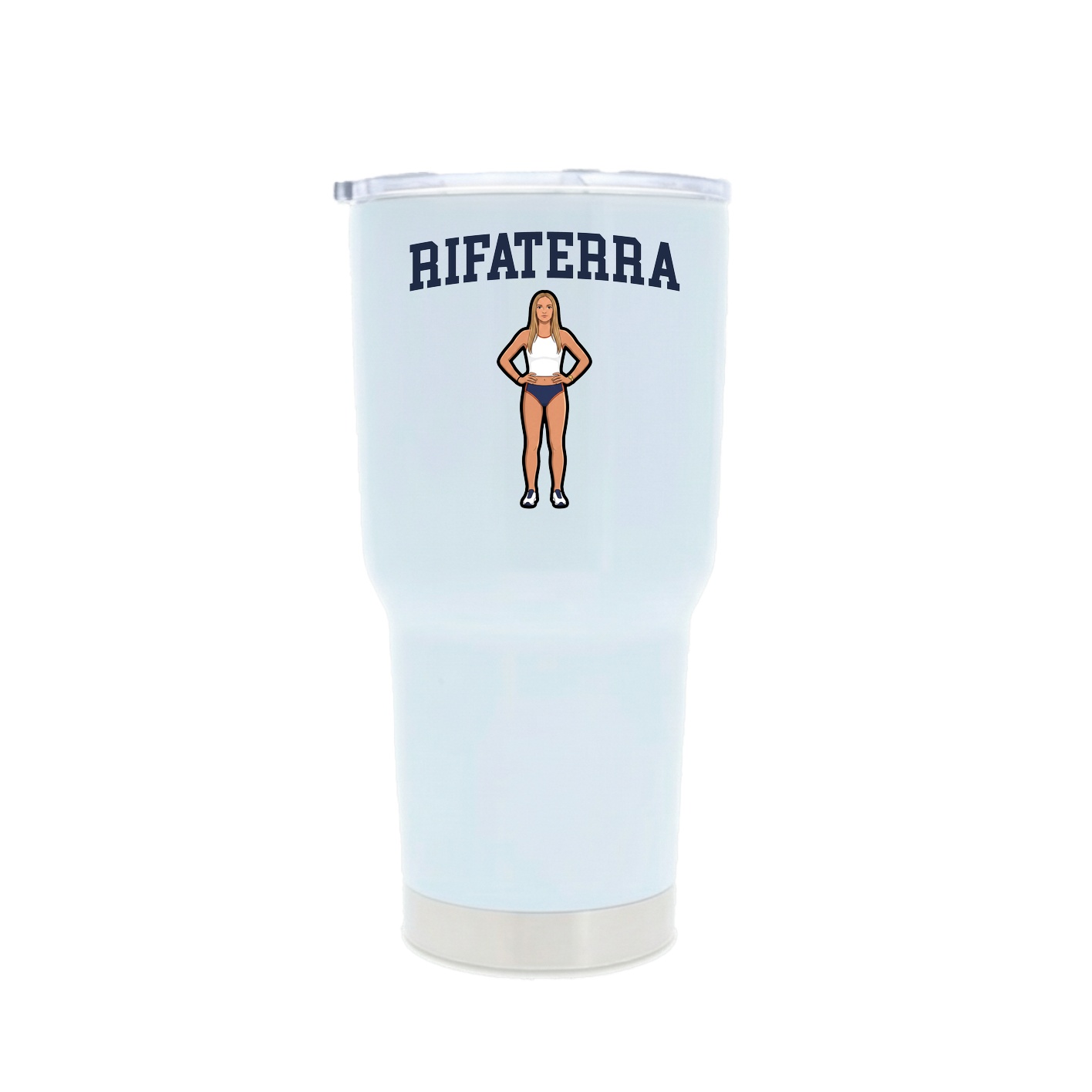 30oz Stainless Steel Tumbler — Shirsey in White