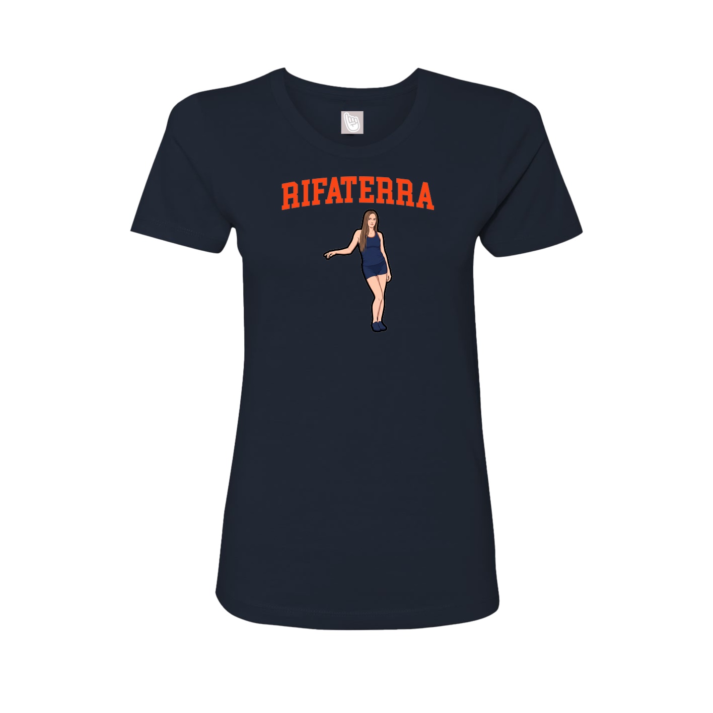 Fitted Women's Tee — Shirsey in Navy