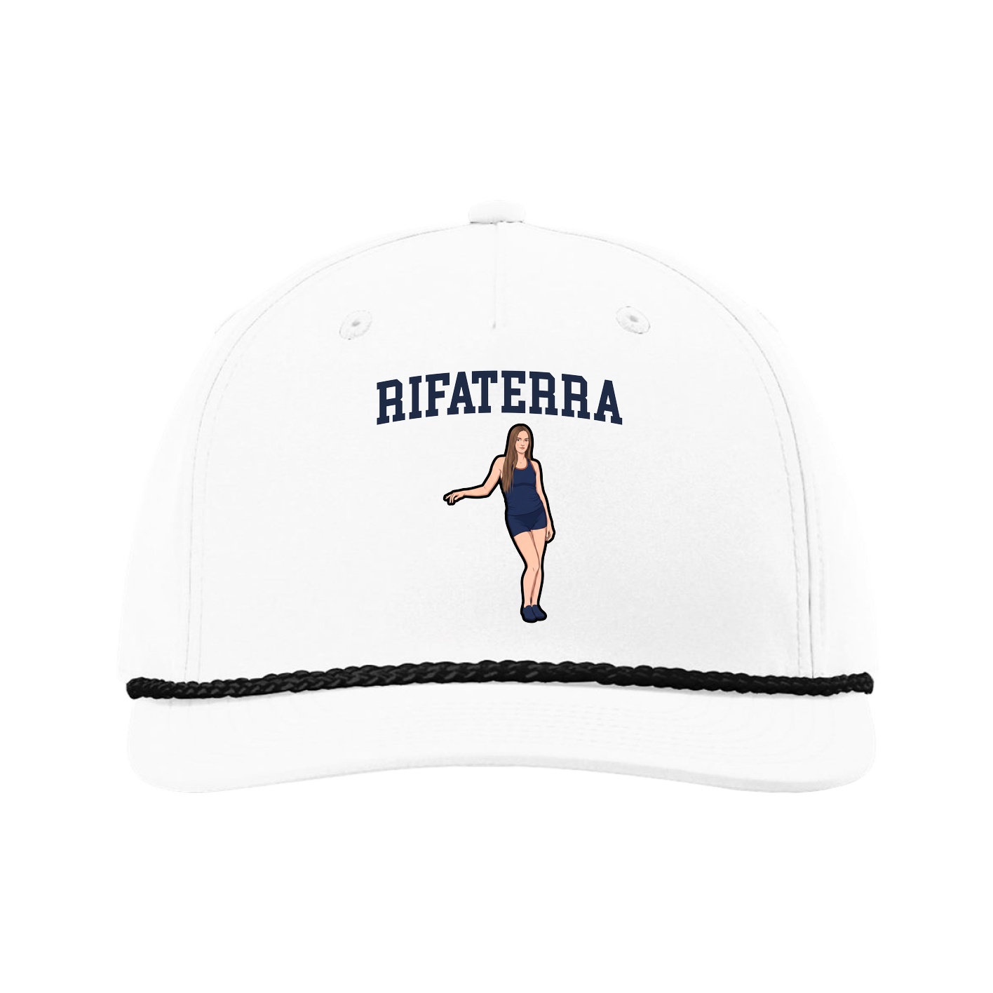 Five-Panel Classic Rope Cap — Shirsey in White