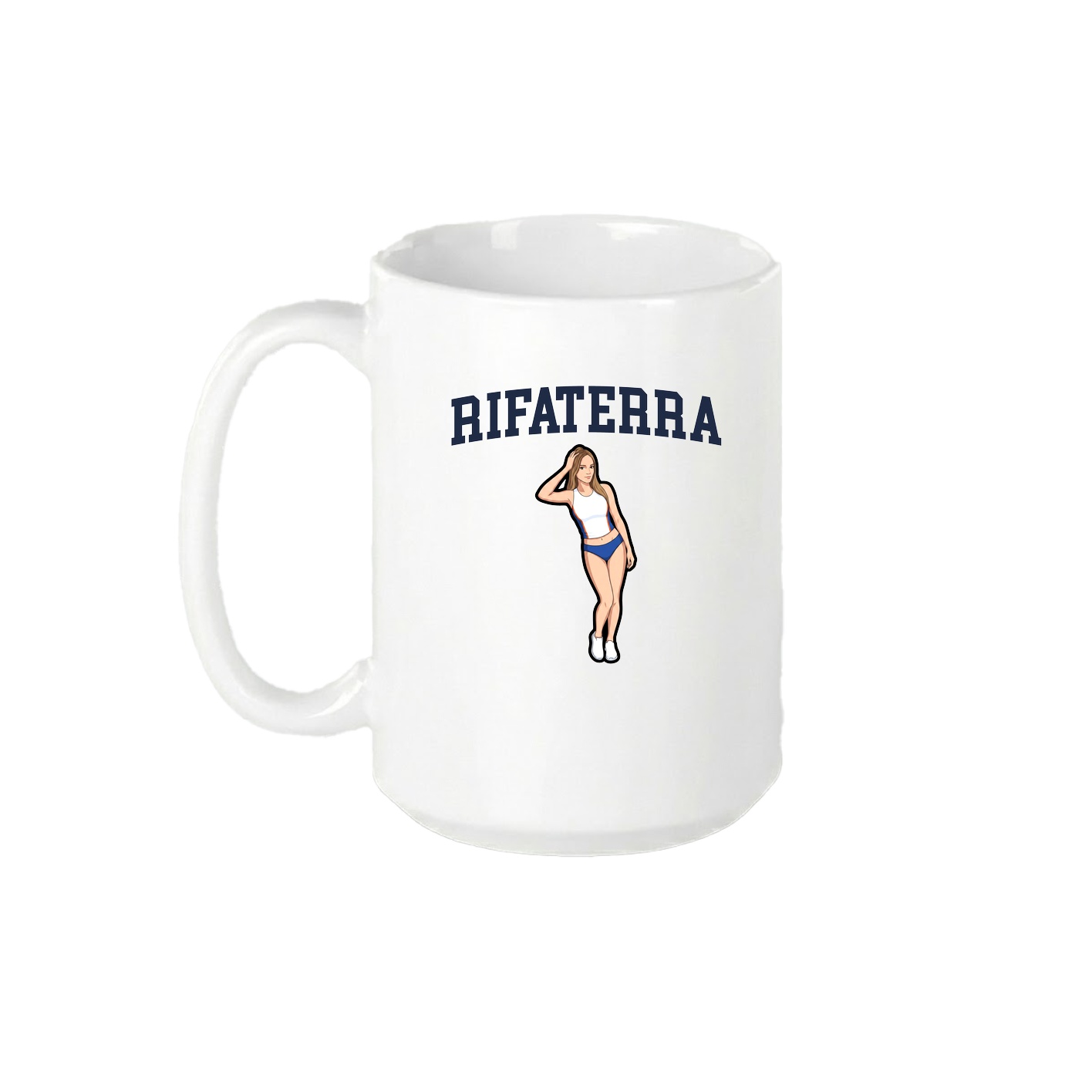 15oz Coffee Mug — Shirsey in White