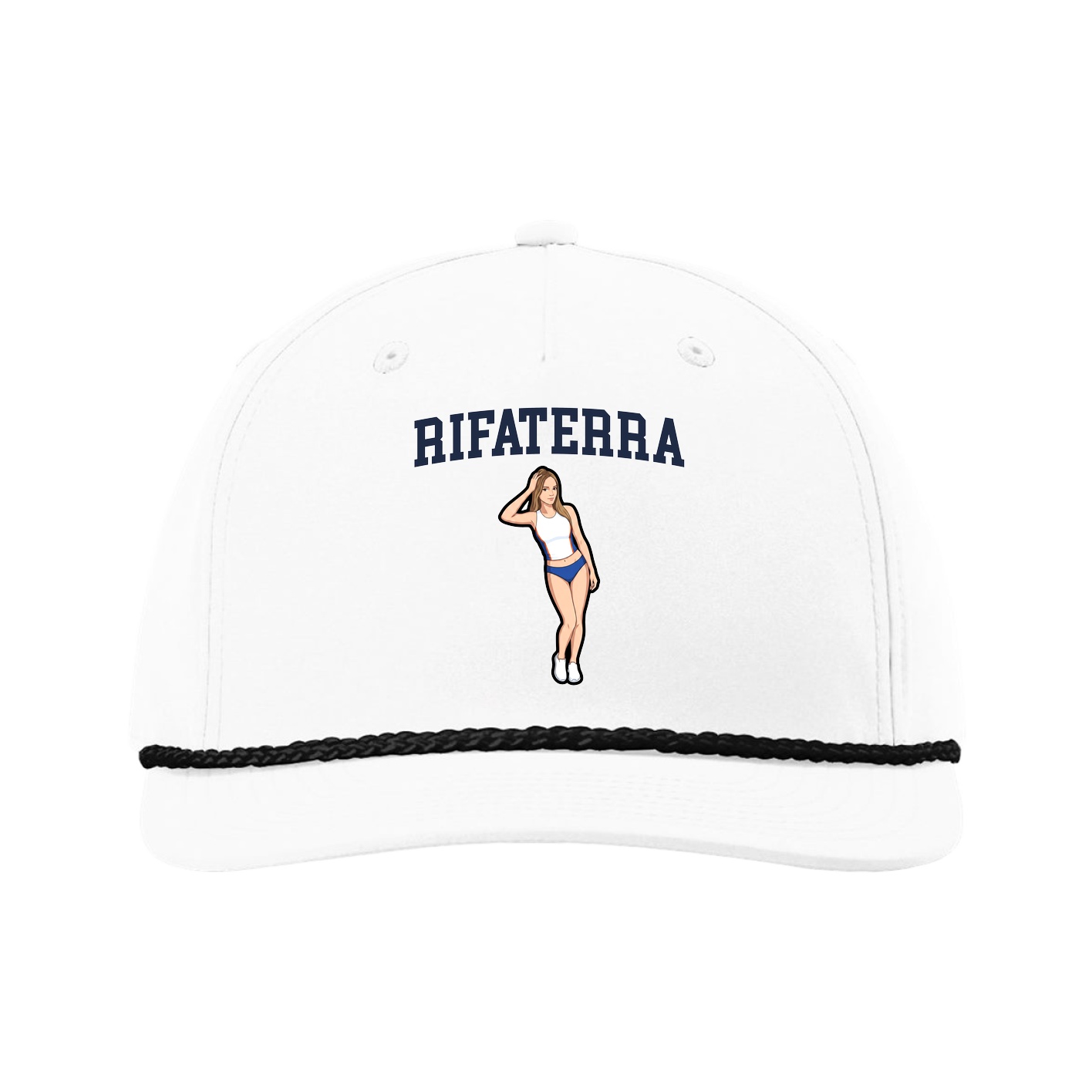 Five-Panel Classic Rope Cap — Shirsey in White