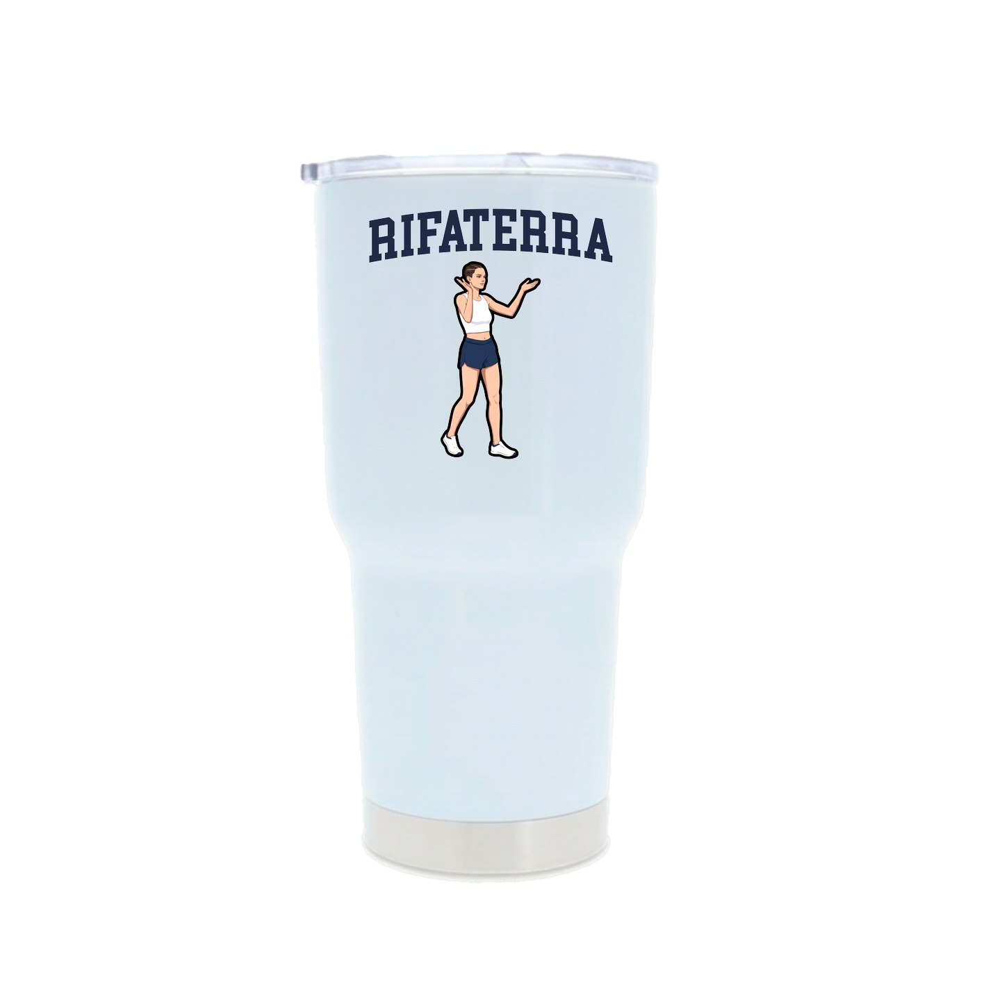 30oz Stainless Steel Tumbler — Shirsey in White