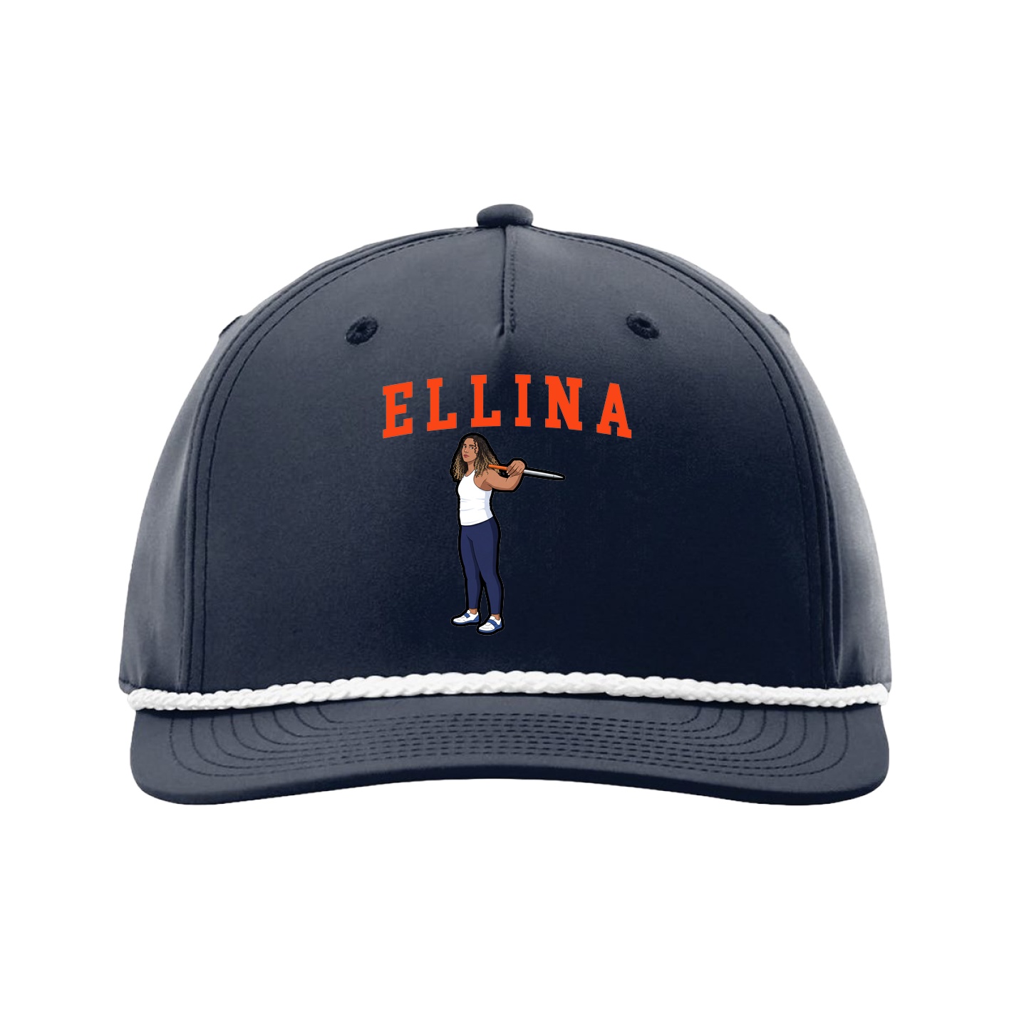 Five-Panel Classic Rope Cap — Shirsey in Navy