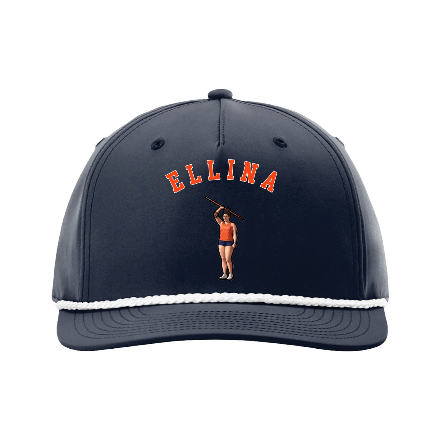 Five-Panel Classic Rope Cap — Shirsey Arch in Navy
