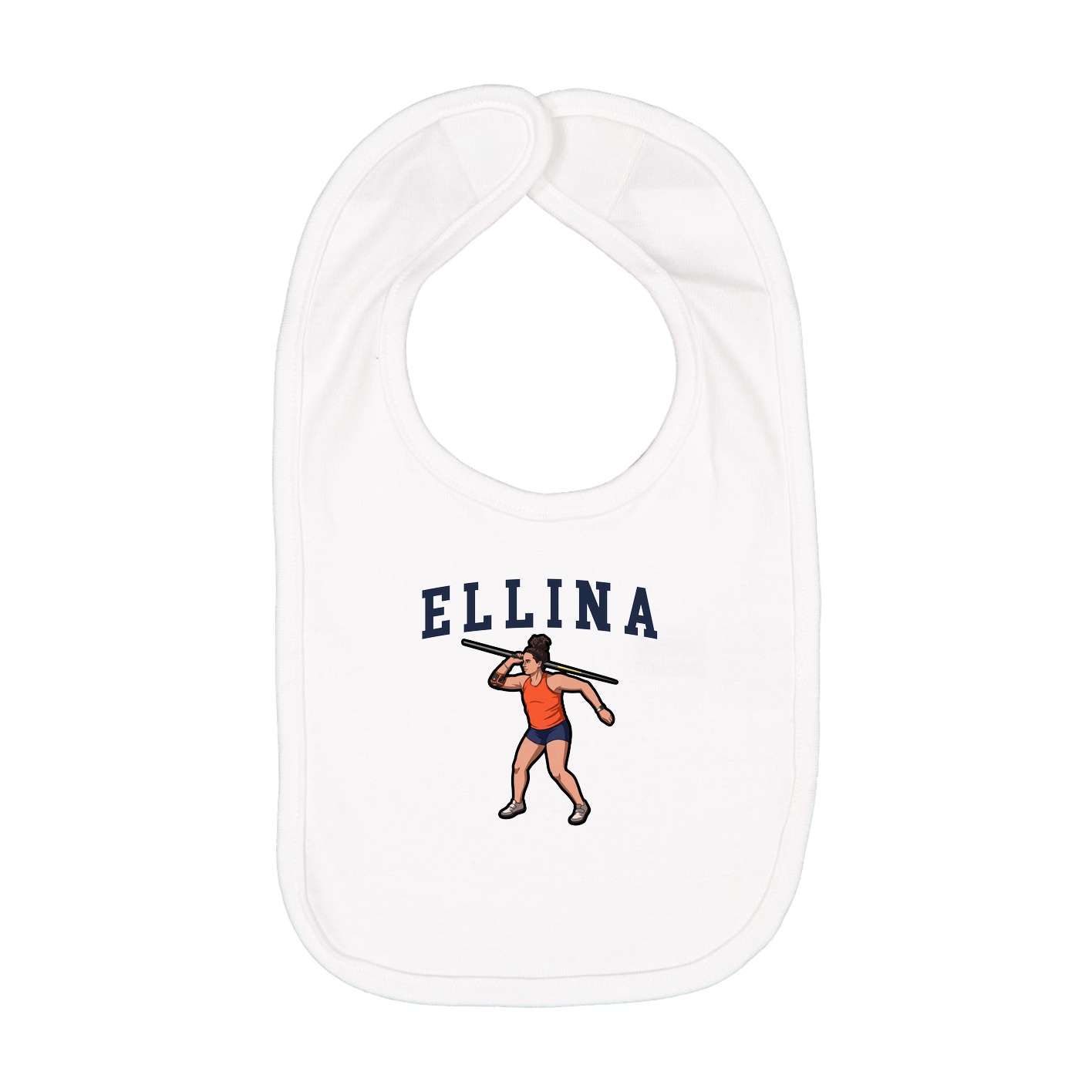 Infant Bib — Shirsey in White