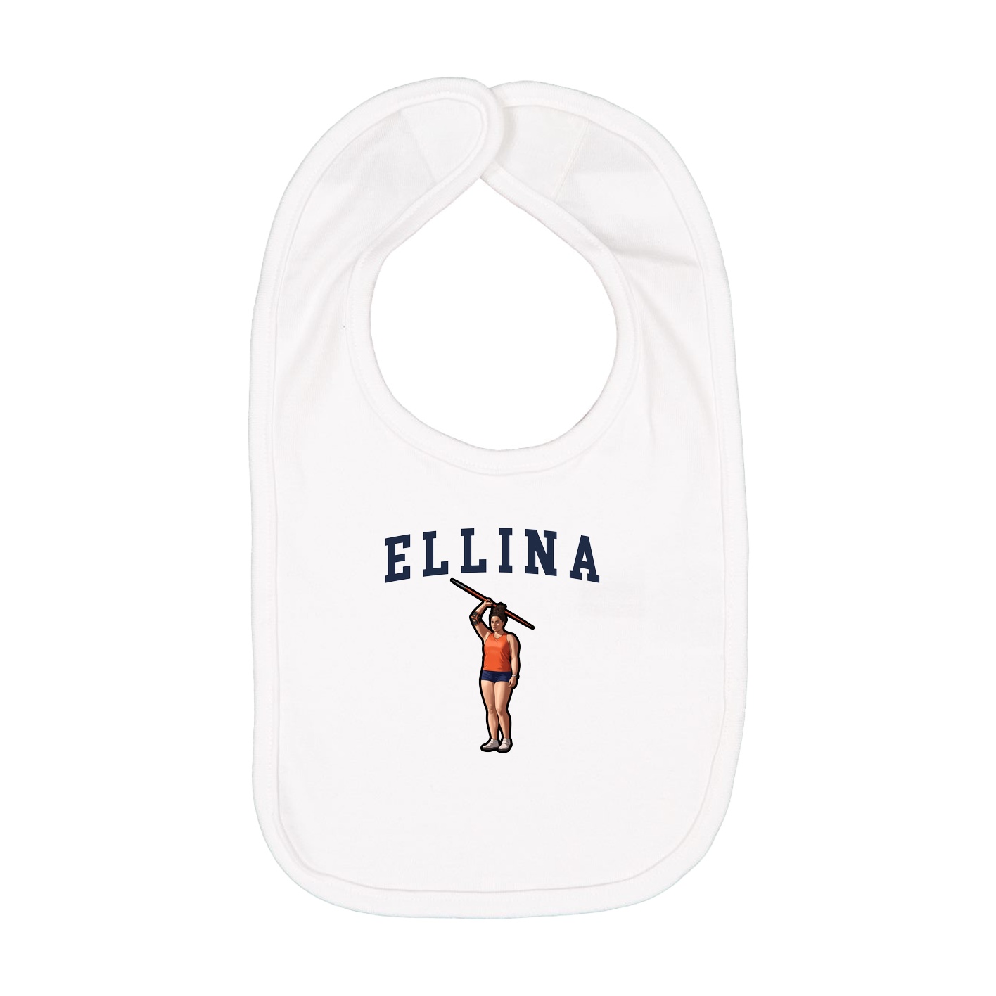 Infant Bib — Shirsey in White