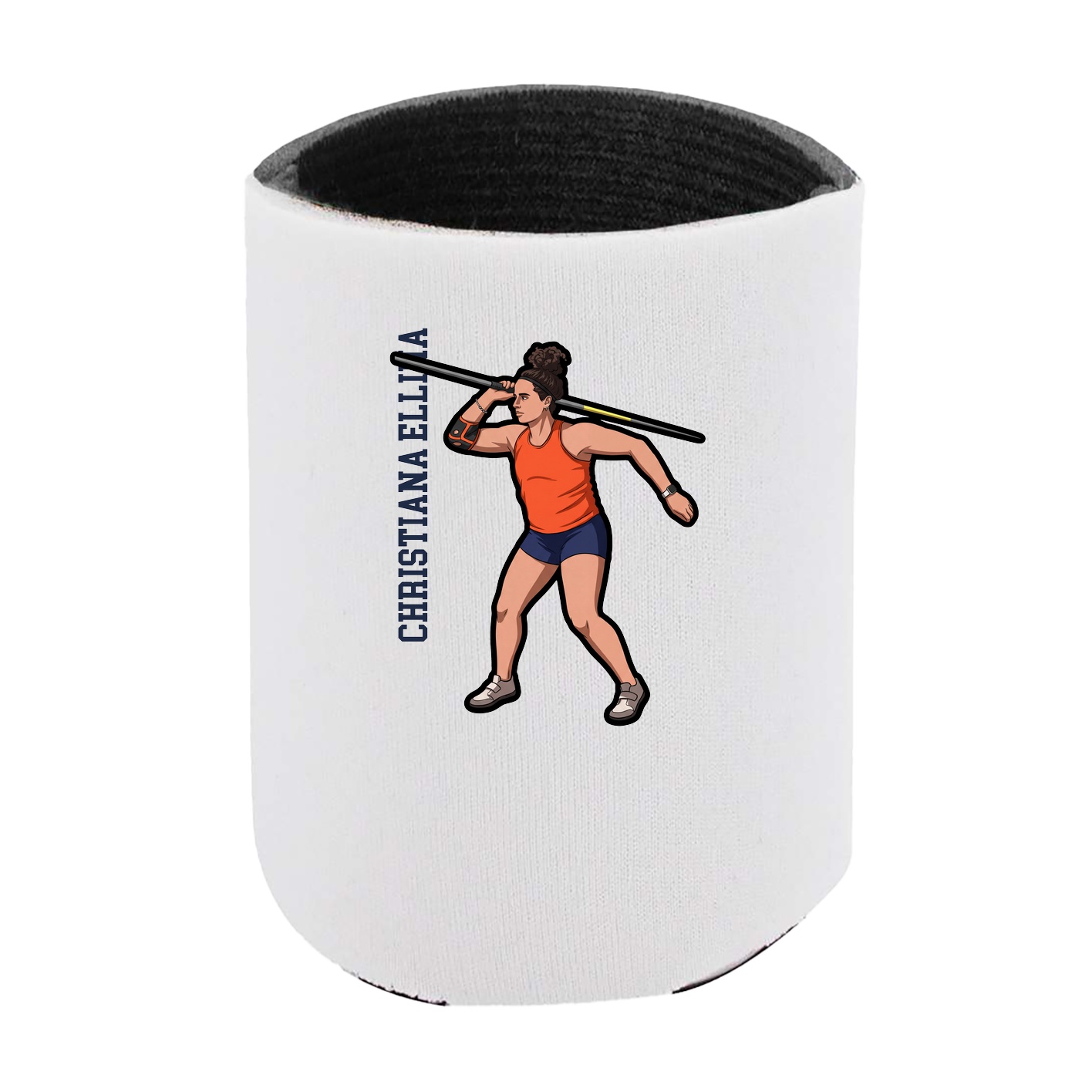 Can Holder — Name Vertical in White