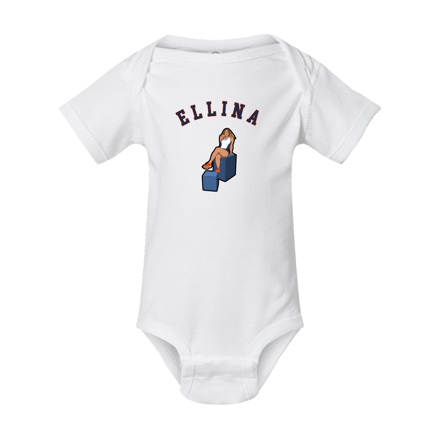 Baby Onesie — Shirsey Arch in White