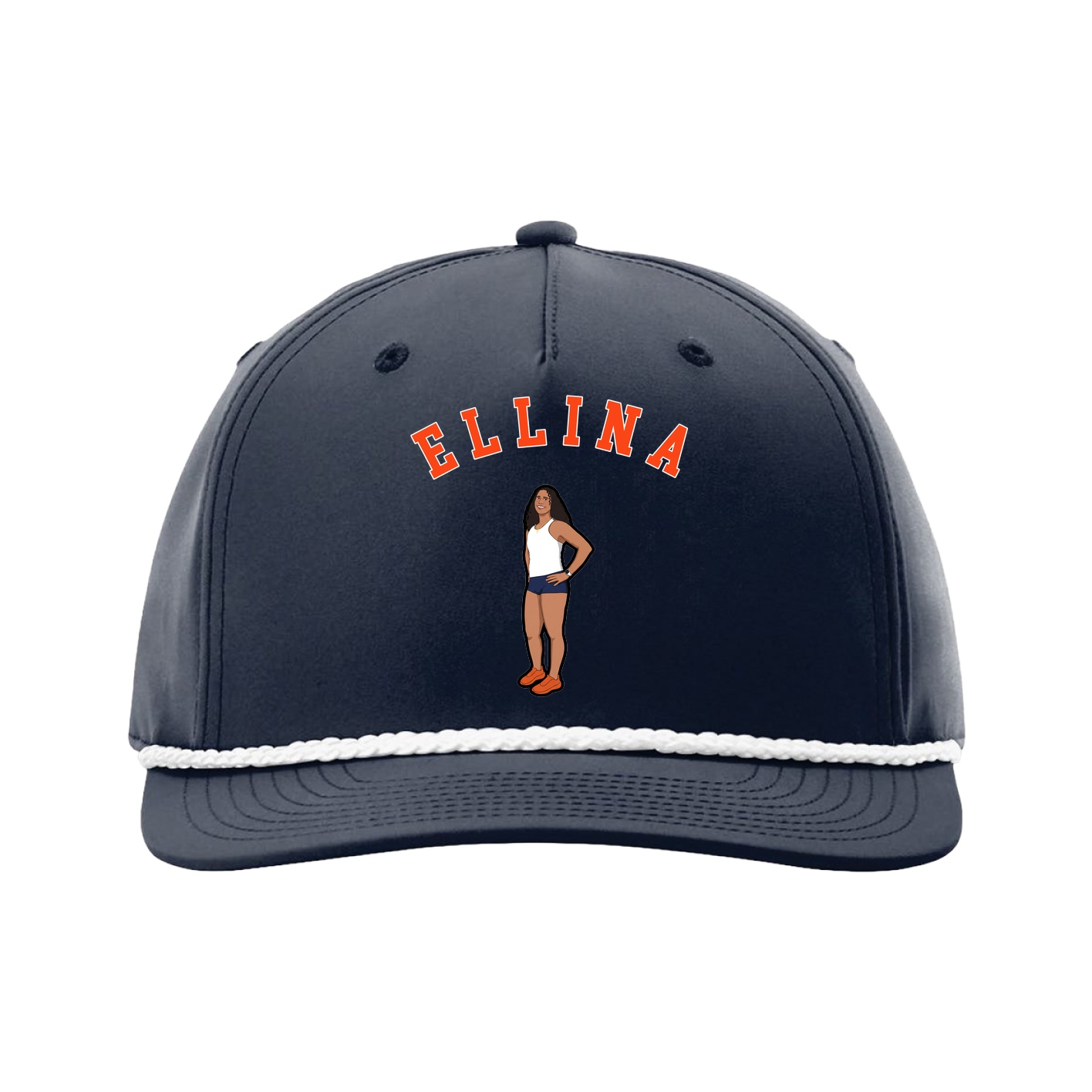 Five-Panel Classic Rope Cap — Shirsey Arch in Navy