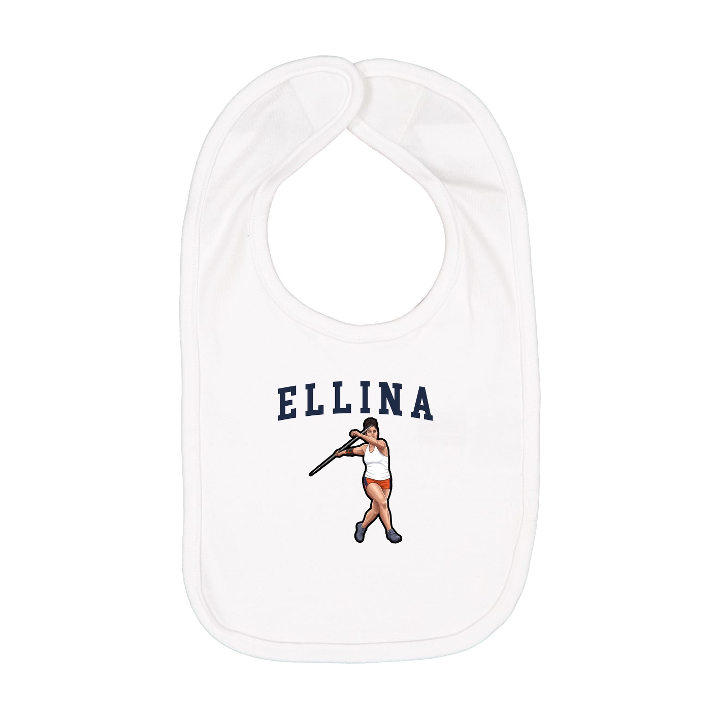 Infant Bib — Shirsey in White