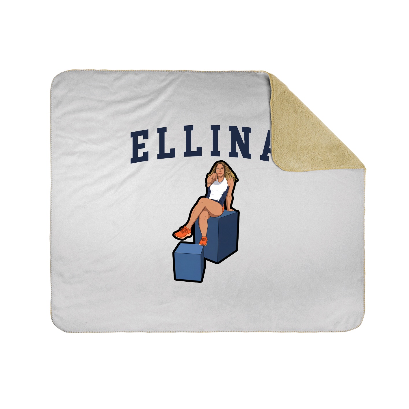 Throw Blanket — Shirsey in White