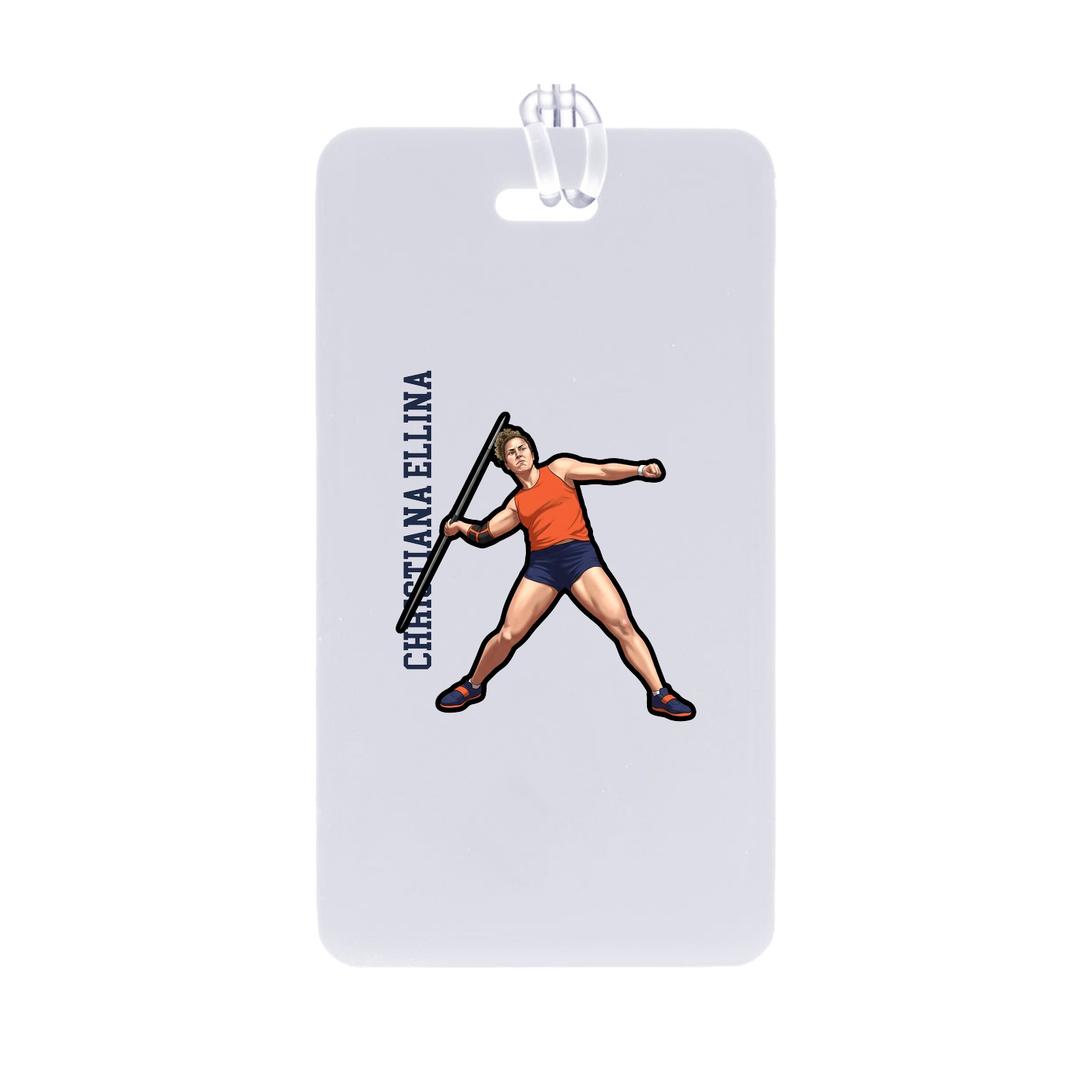 Bag Tag — Name Vertical in Classic