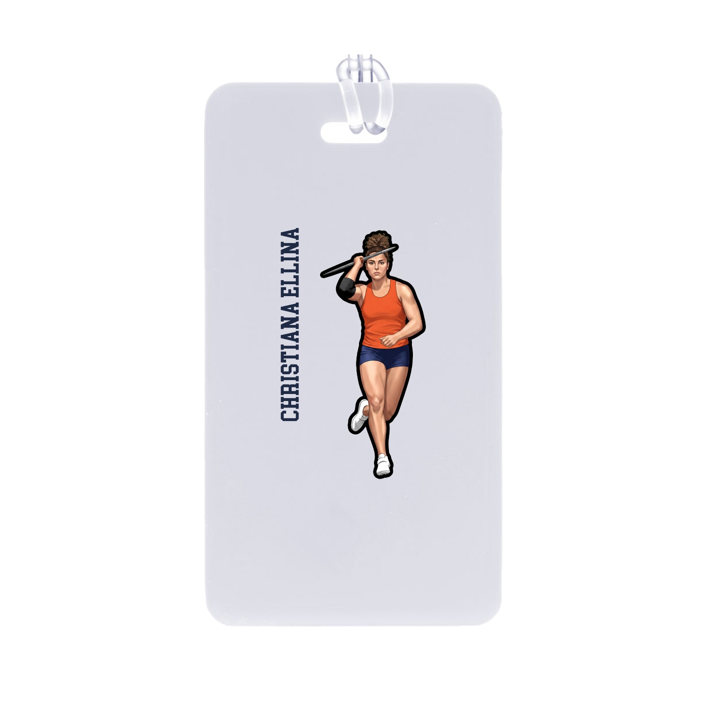 Bag Tag — Name Vertical in Classic