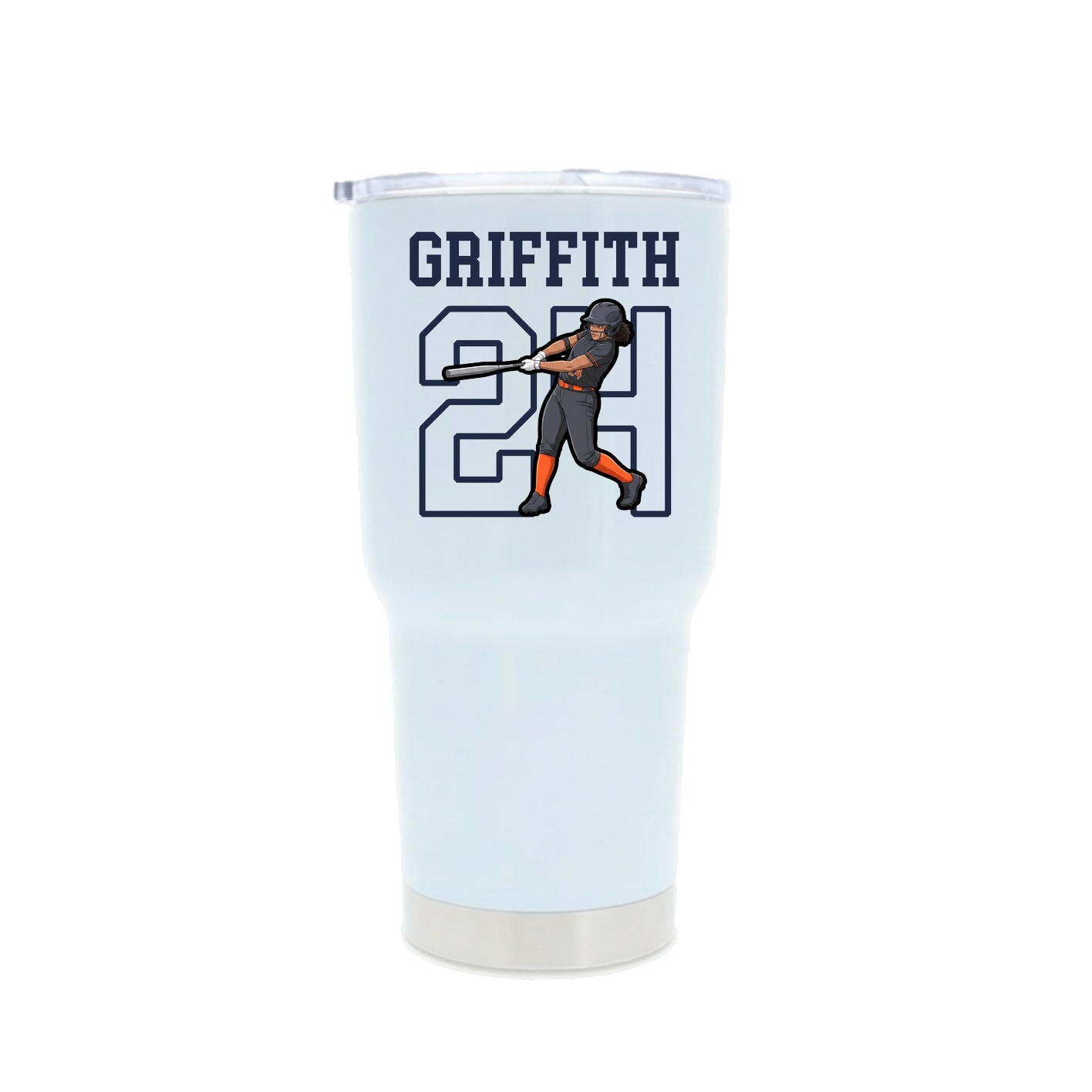 30oz Stainless Steel Tumbler — Shirsey in White
