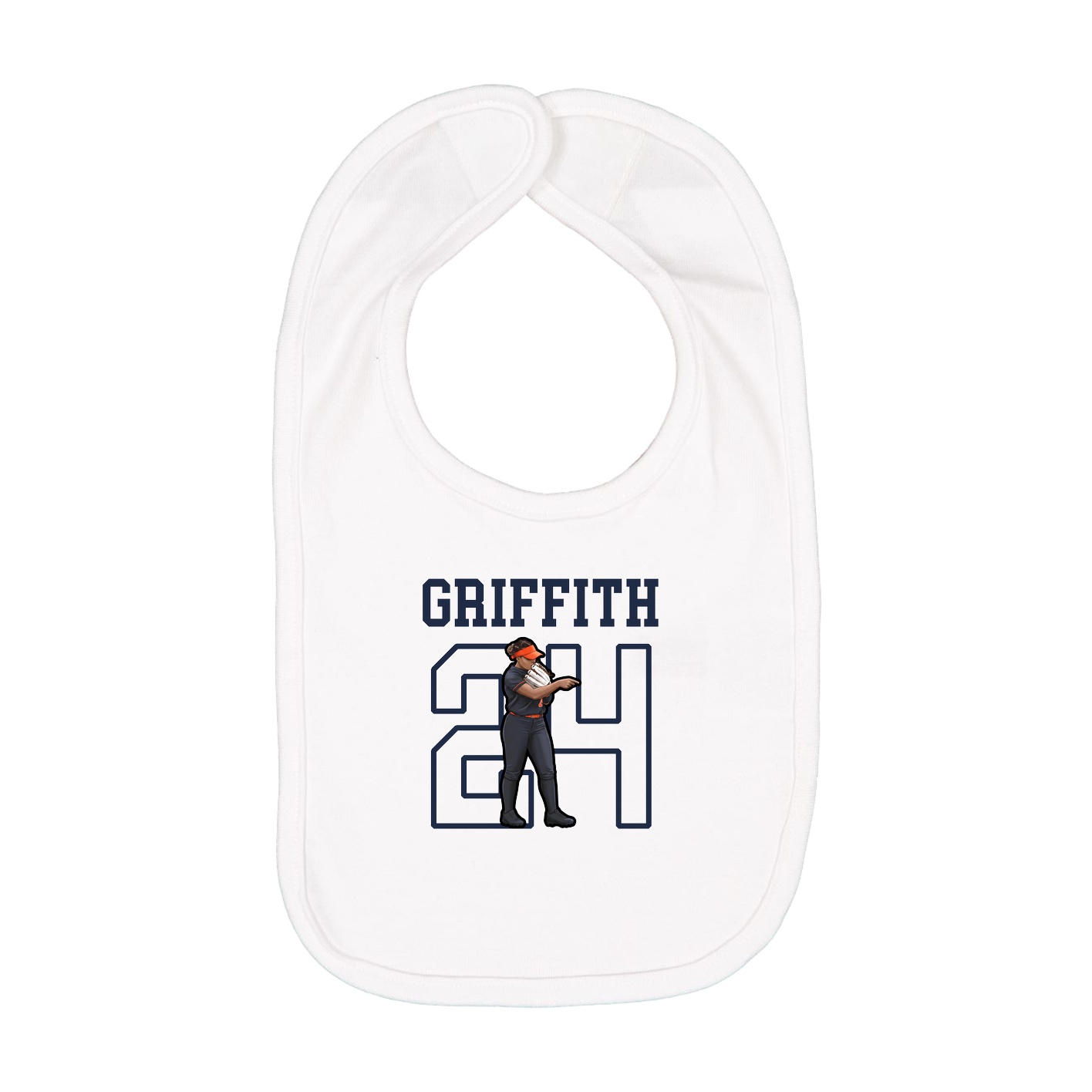 Infant Bib — Shirsey in White