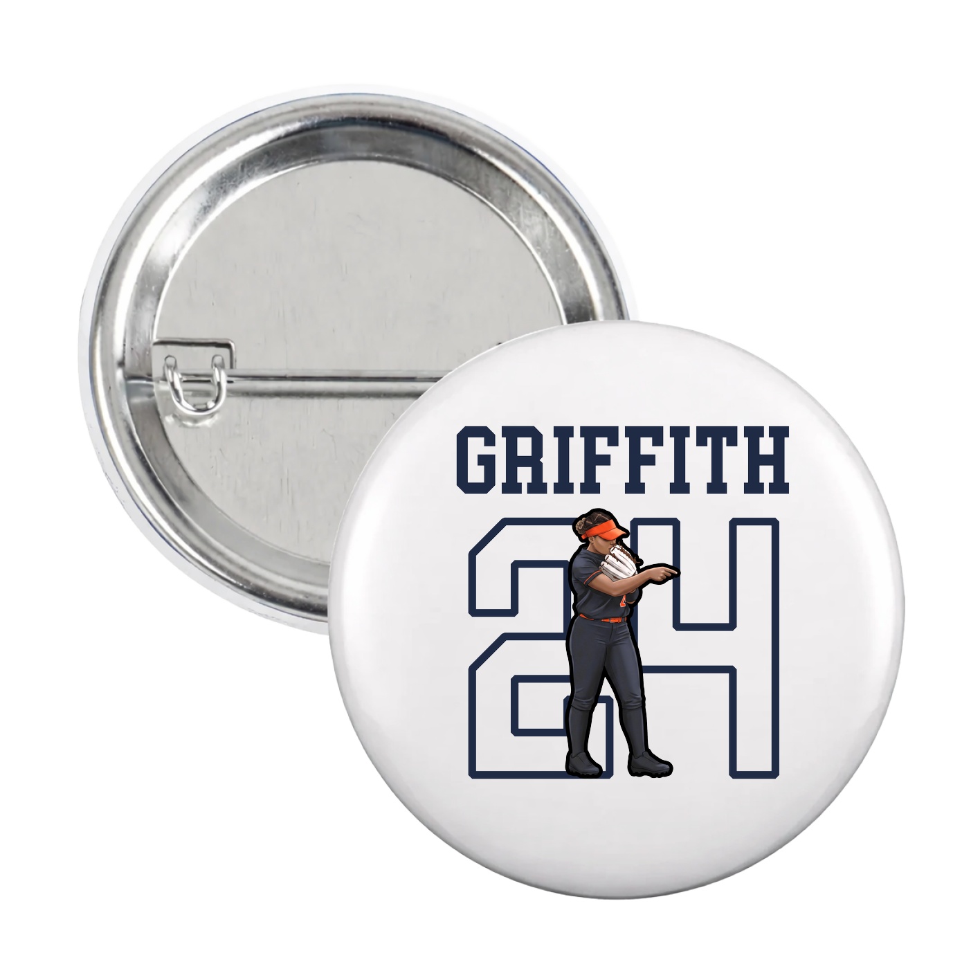 Game Day Button — Shirsey in White