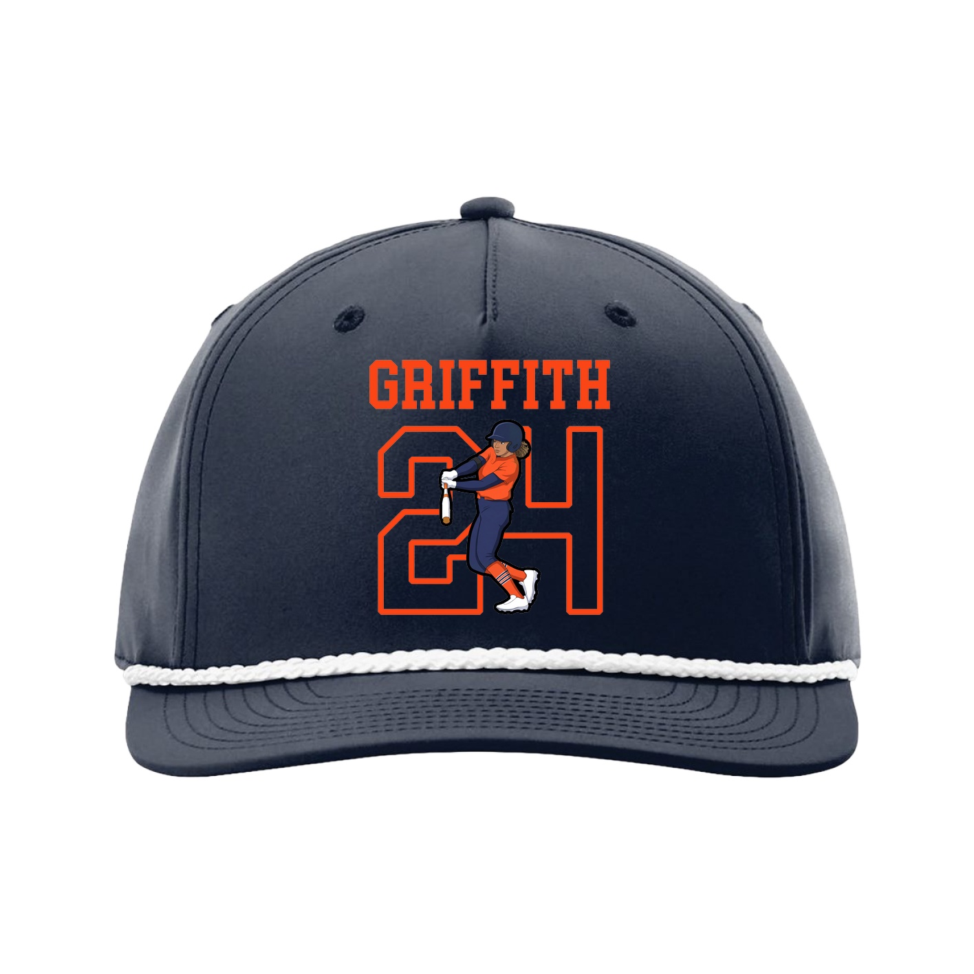 Five-Panel Classic Rope Cap — Shirsey in Navy