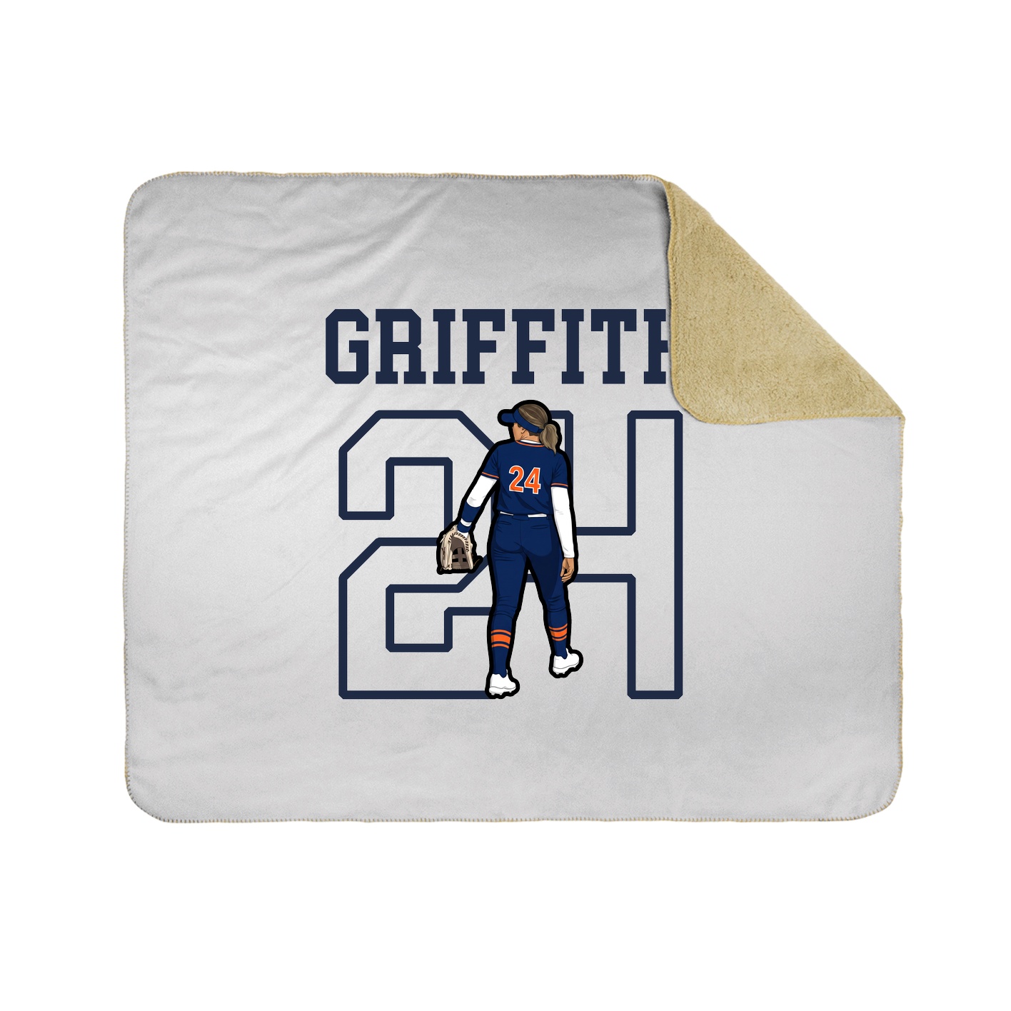Throw Blanket — Shirsey in White