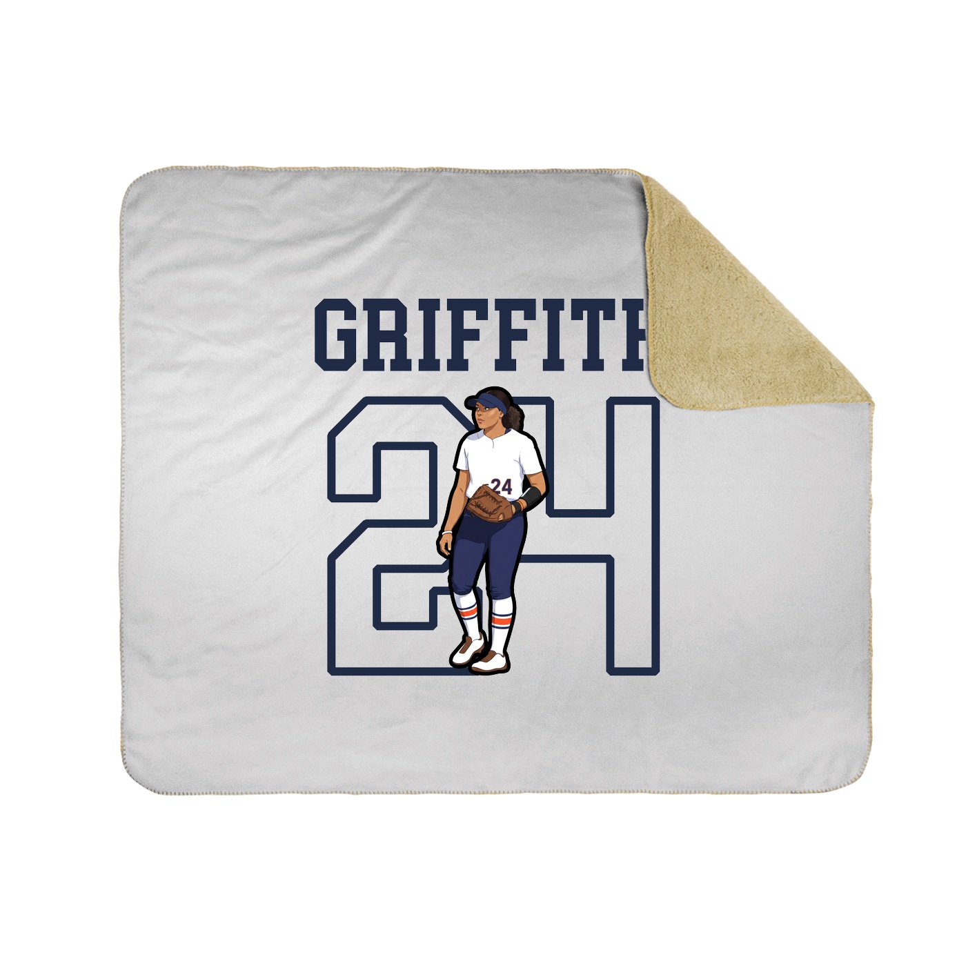 Throw Blanket — Shirsey in White