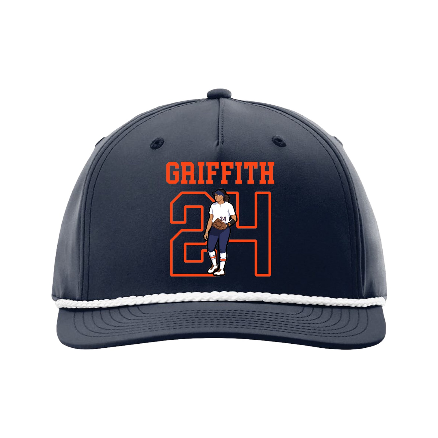 Five-Panel Classic Rope Cap — Shirsey in Navy