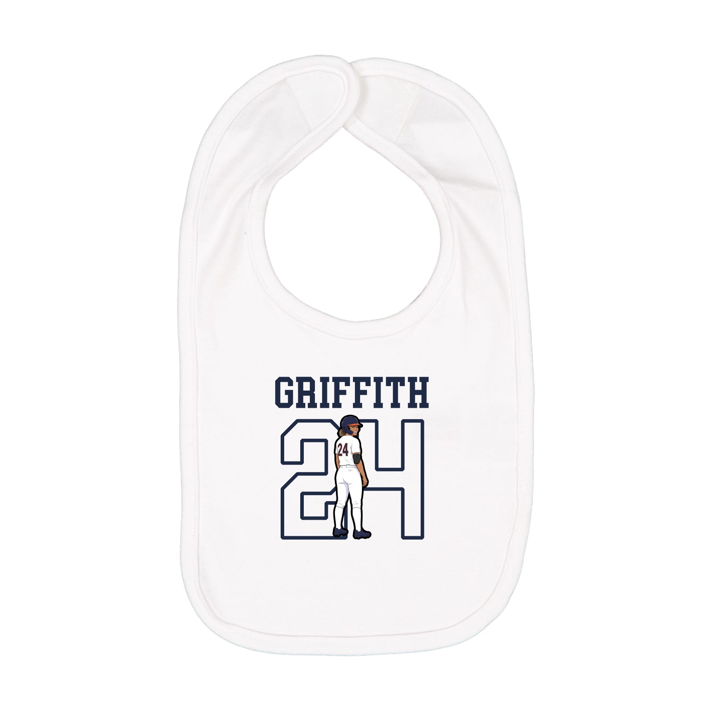 Infant Bib — Shirsey in White