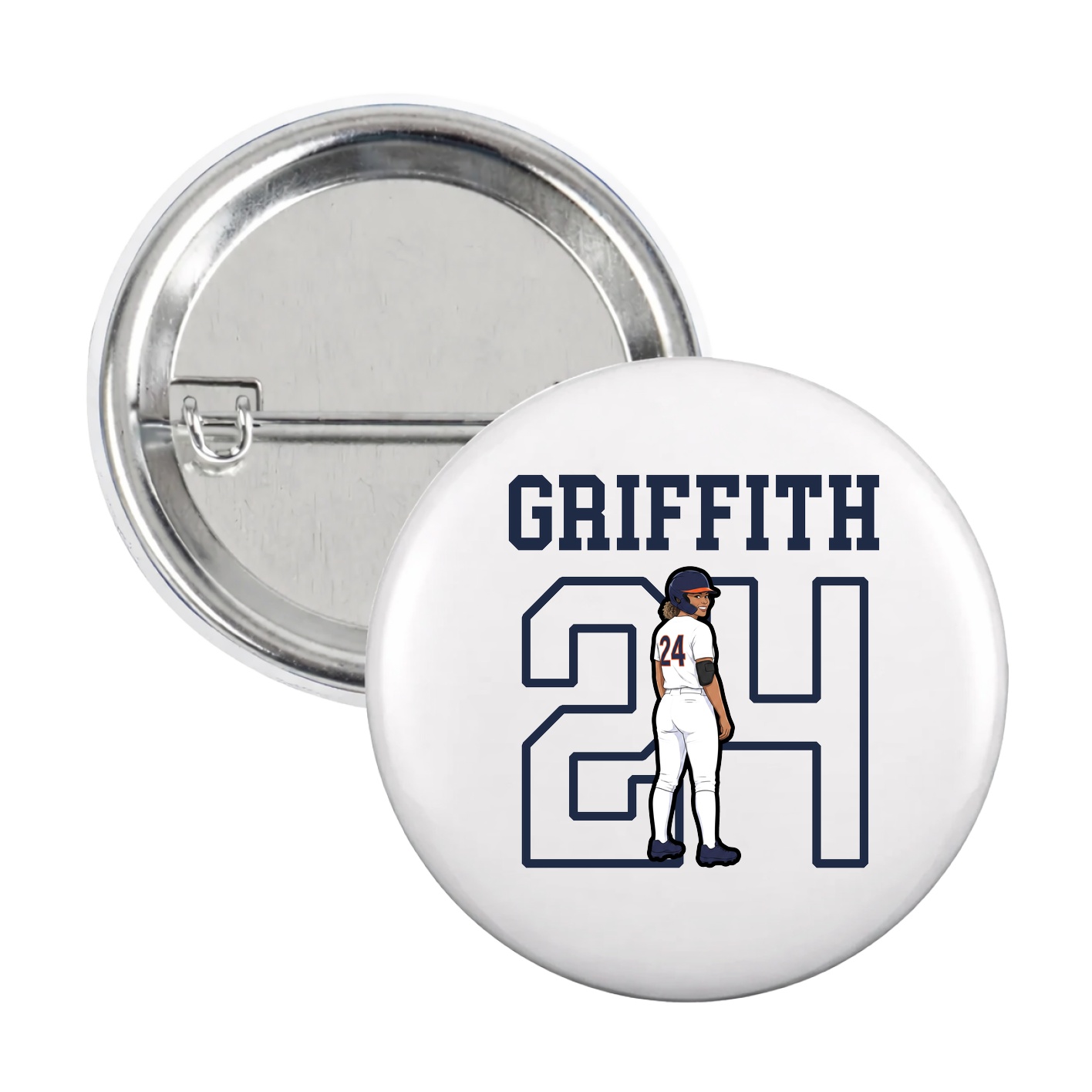 Game Day Button — Shirsey in White