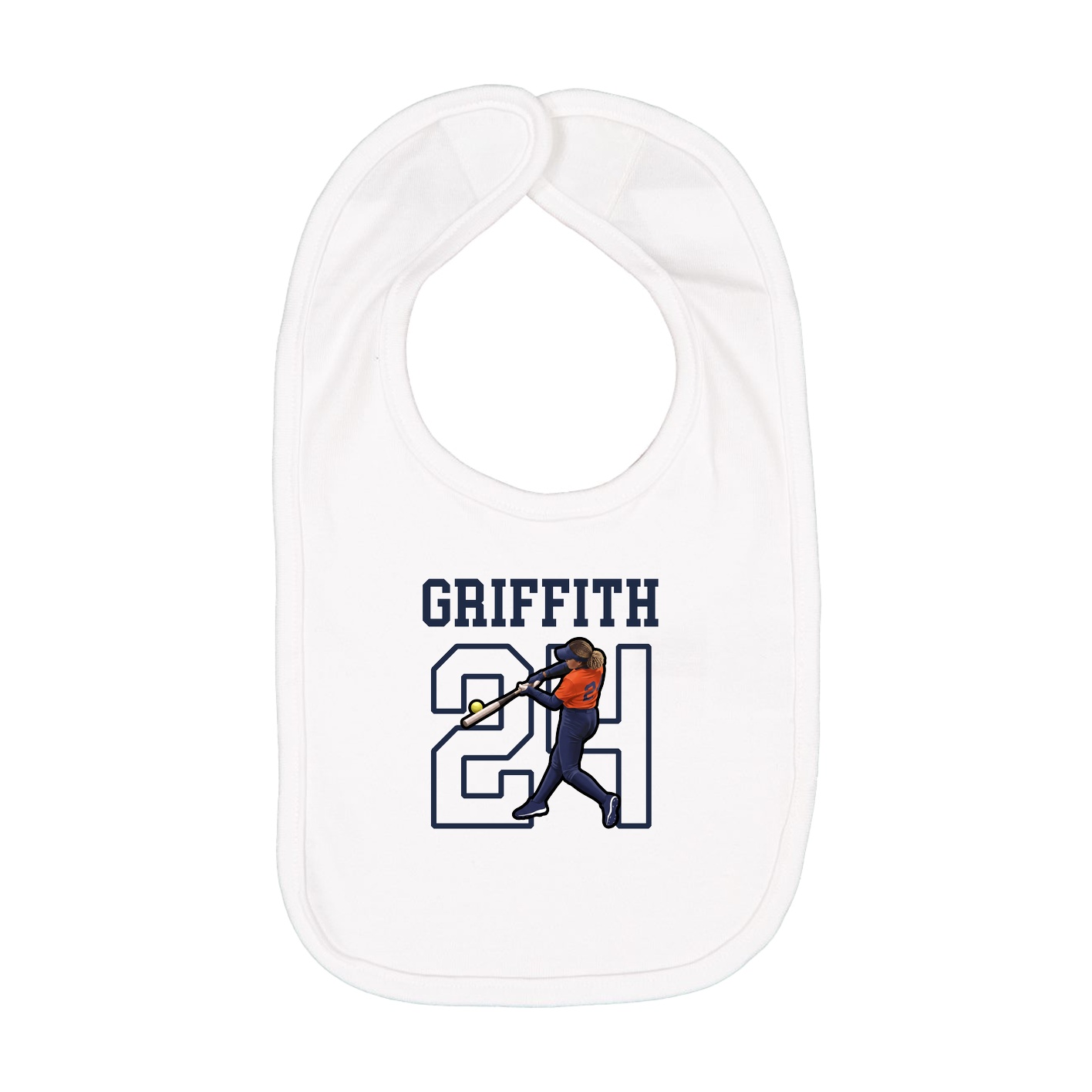 Infant Bib — Shirsey in White