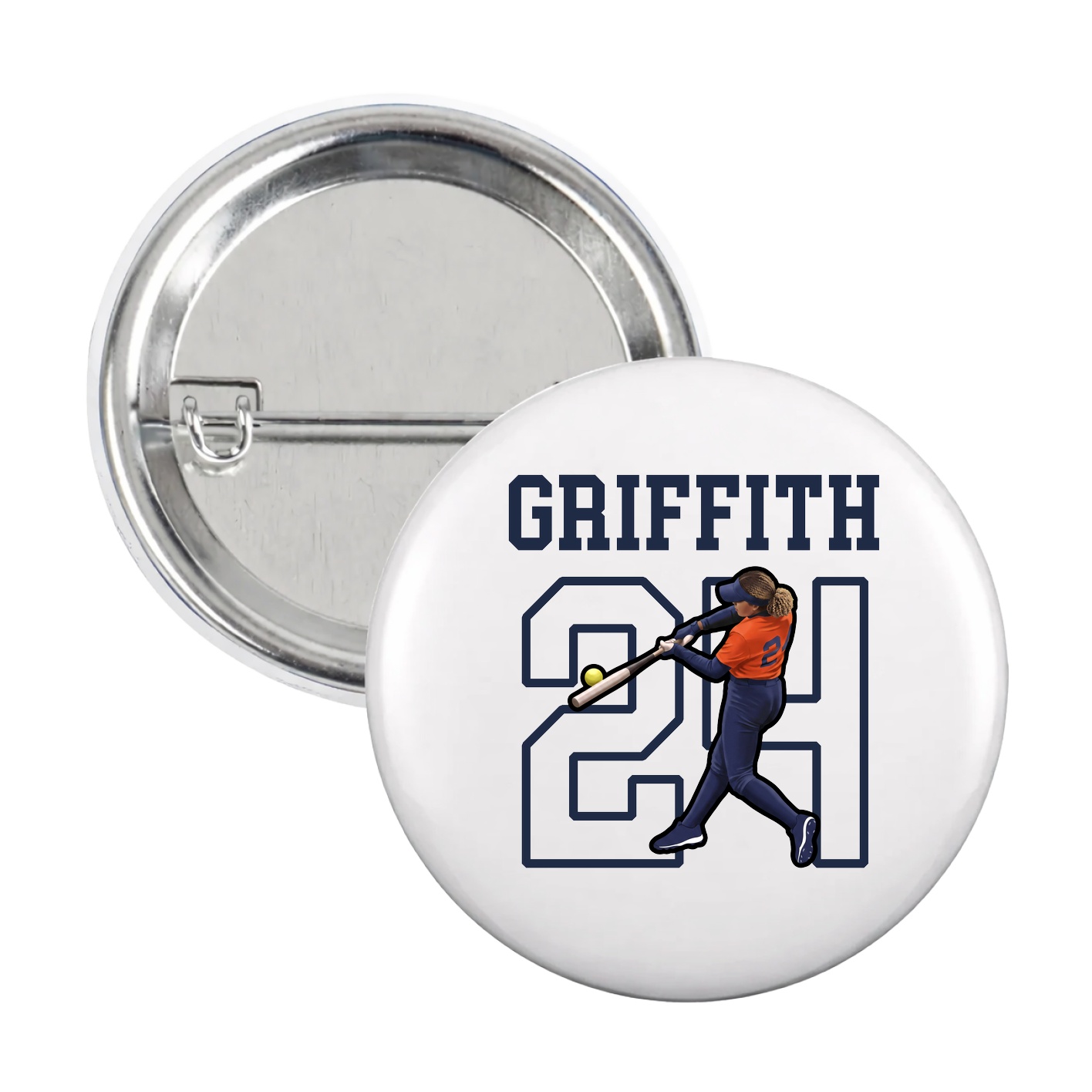 Game Day Button — Shirsey in White
