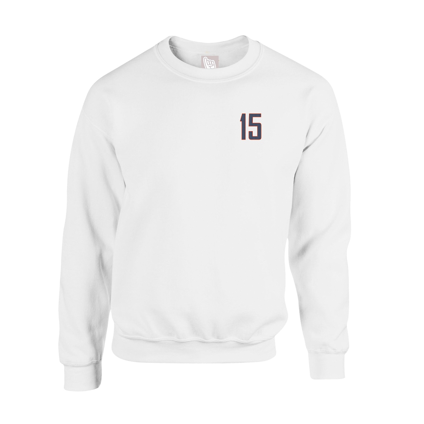 Fleece Crew — Front Shirsy in White