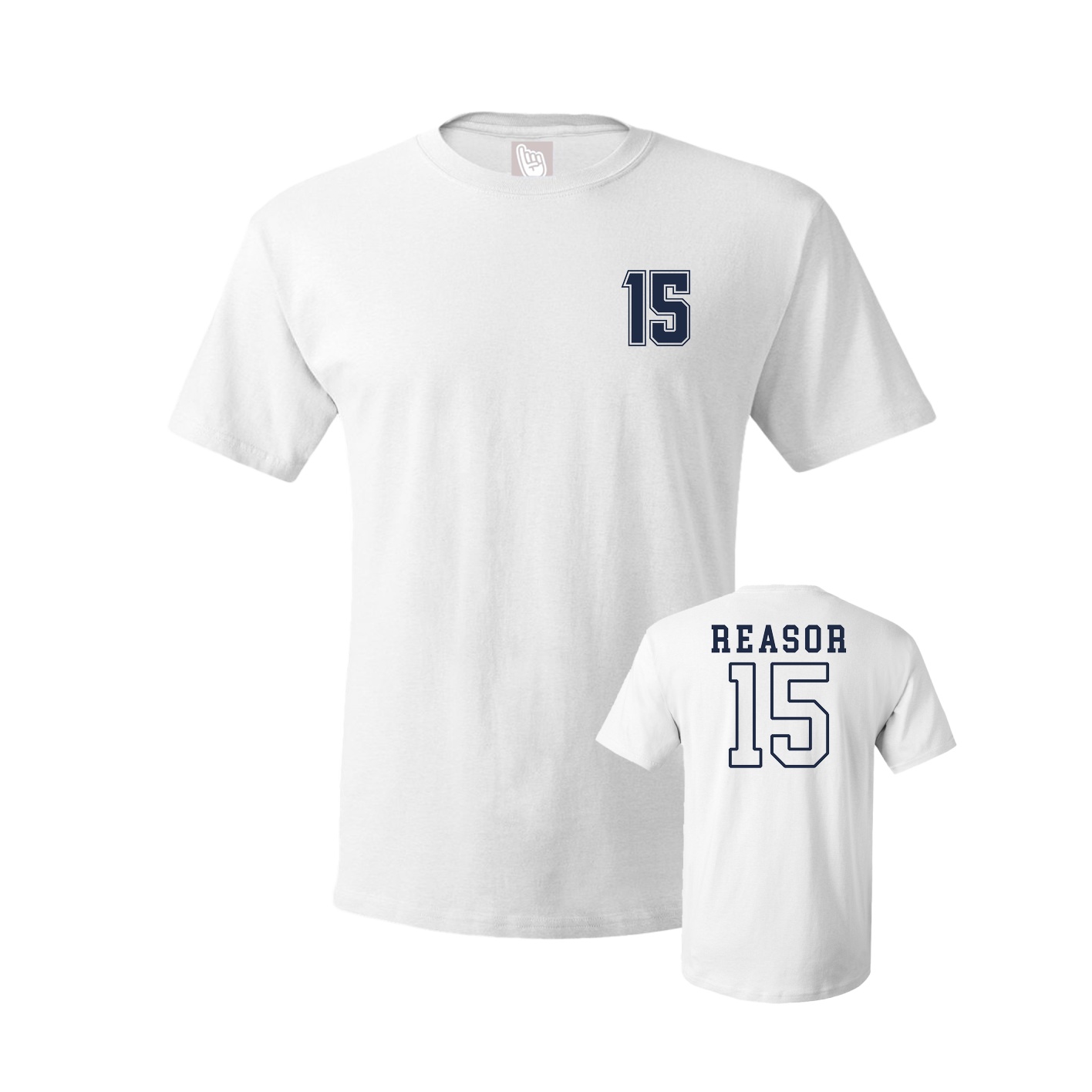 Youth Tee — Chest Back in White