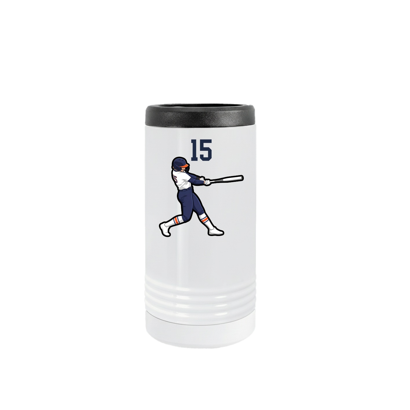 Slim Beverage Holder — Number Top in White