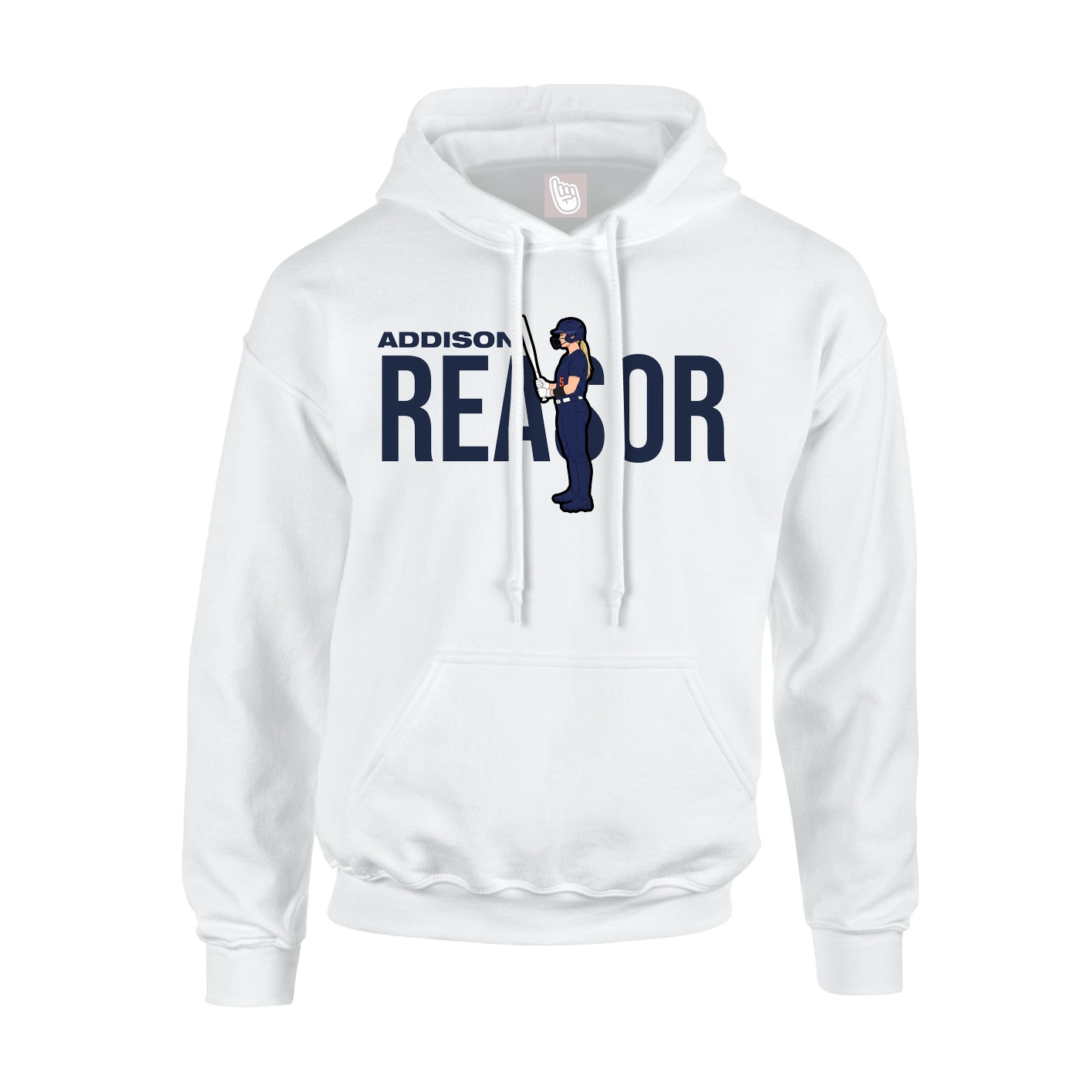 Youth Hoodie — Player Name in White