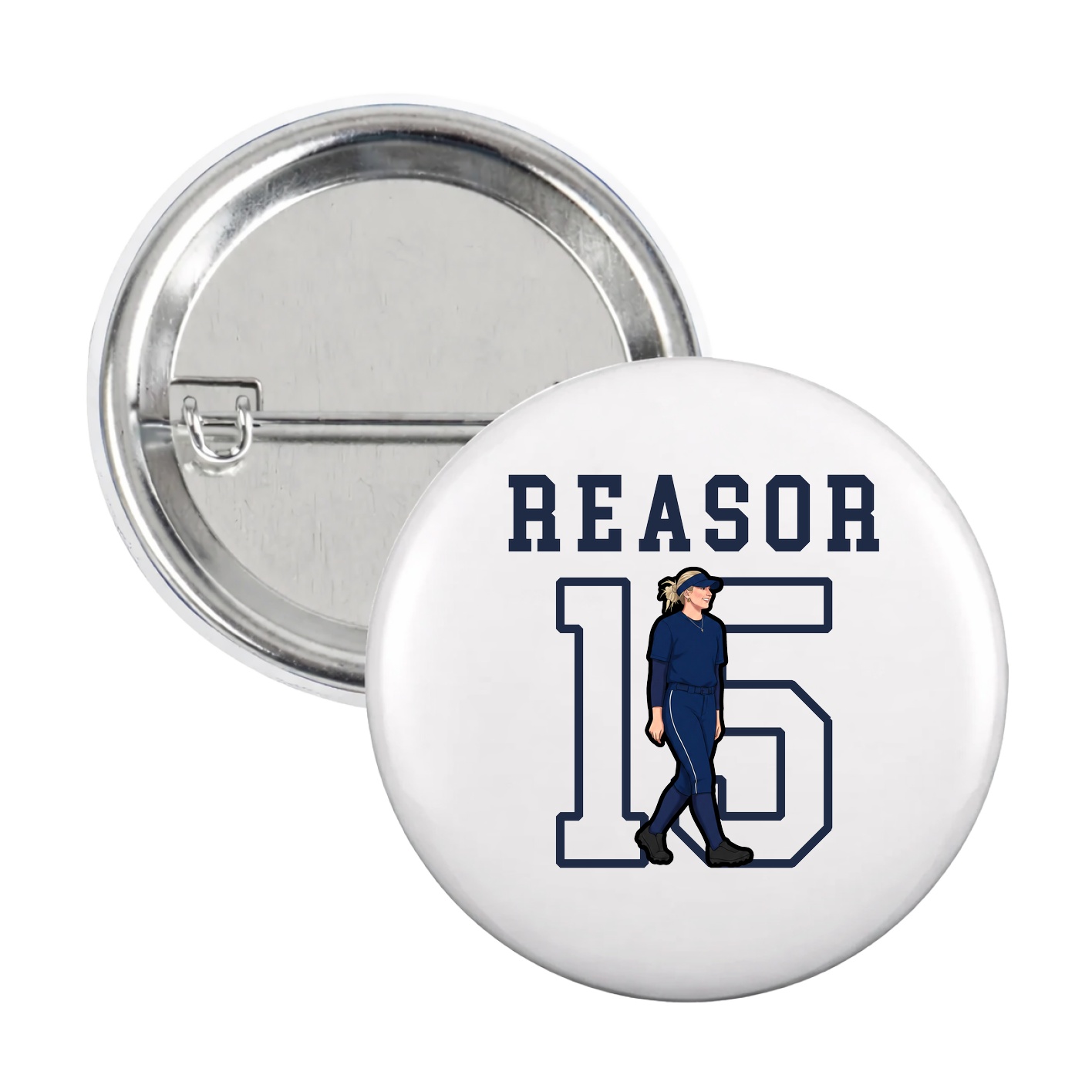 Game Day Button — Shirsey in White