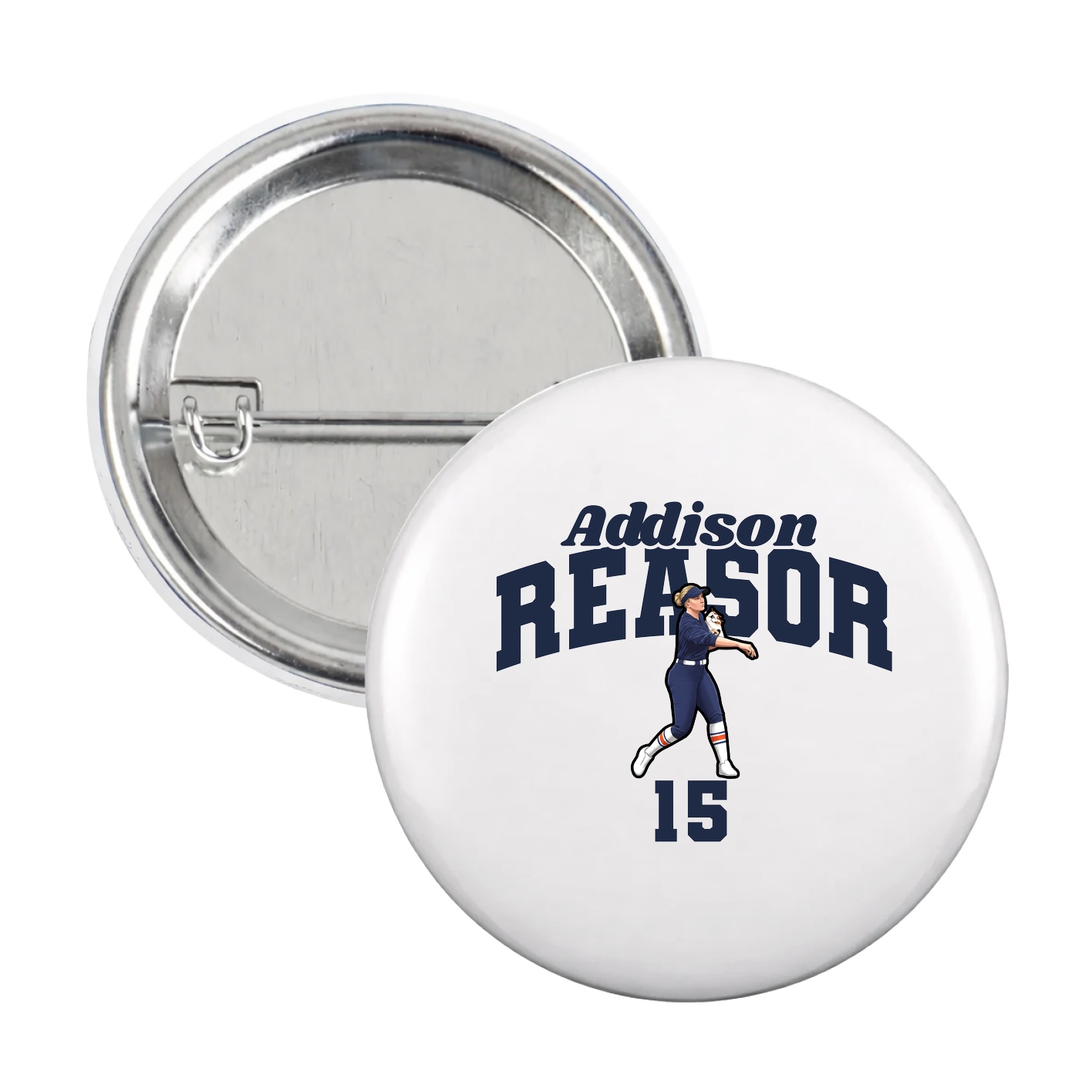 Game Day Button — Signature Arch in White