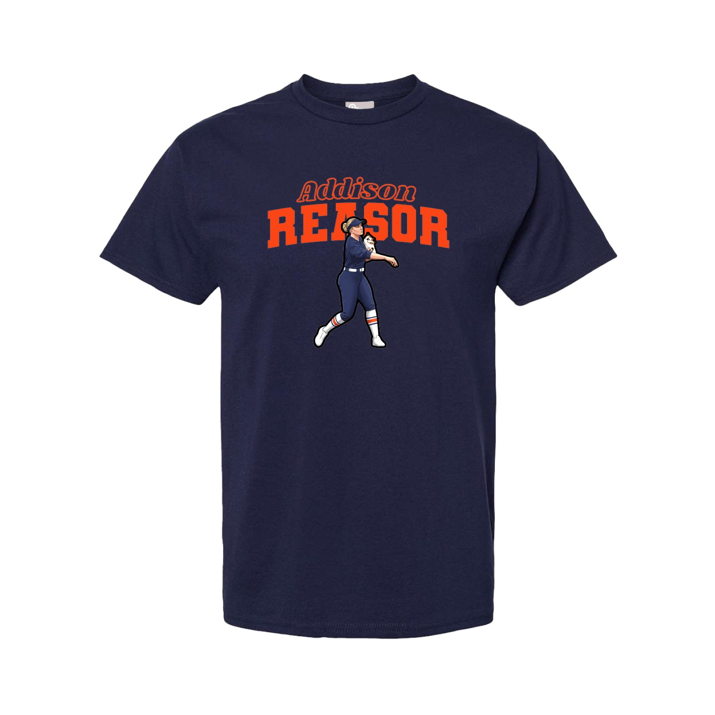 Youth Tee — Name Arch in Navy