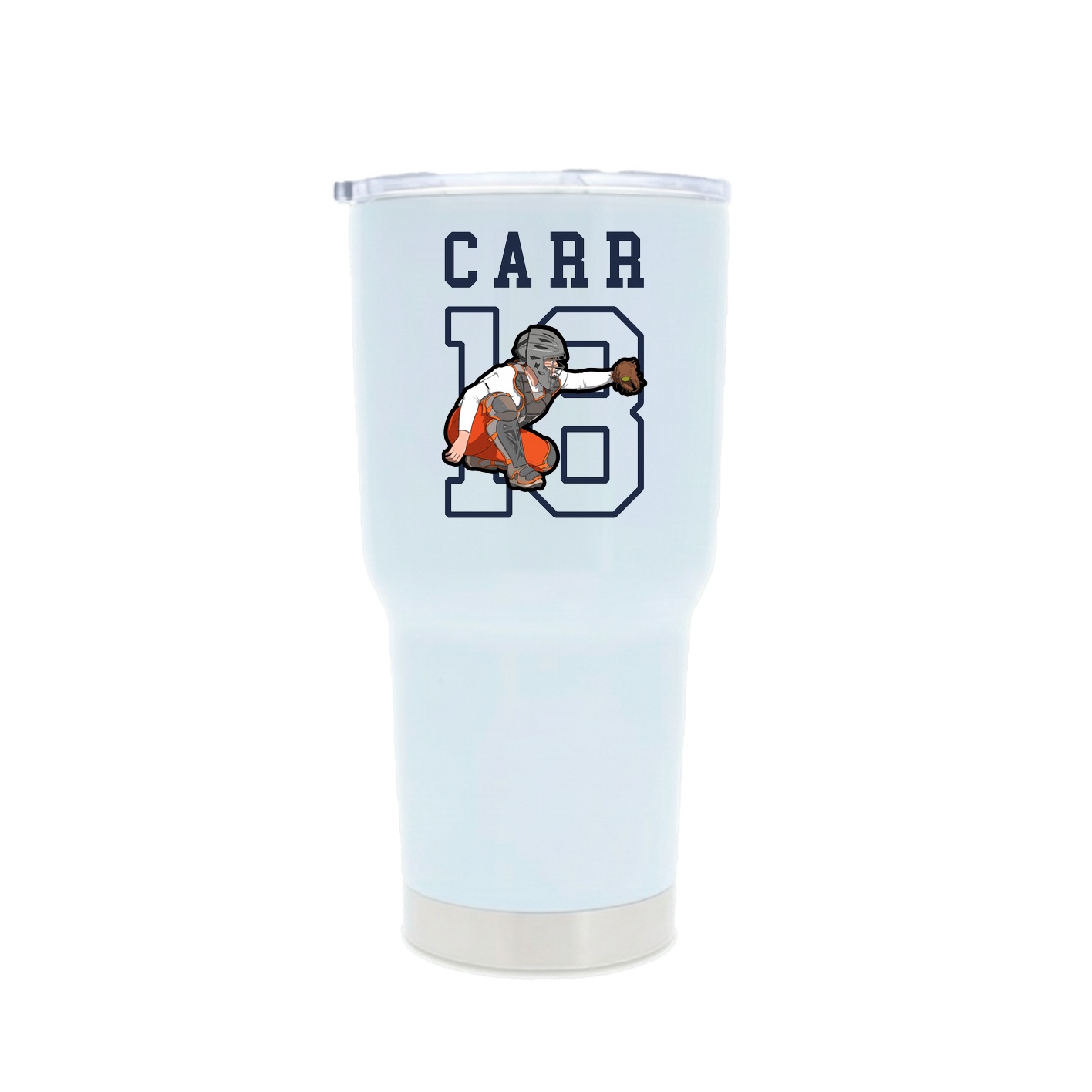 30oz Stainless Steel Tumbler — Shirsey in White