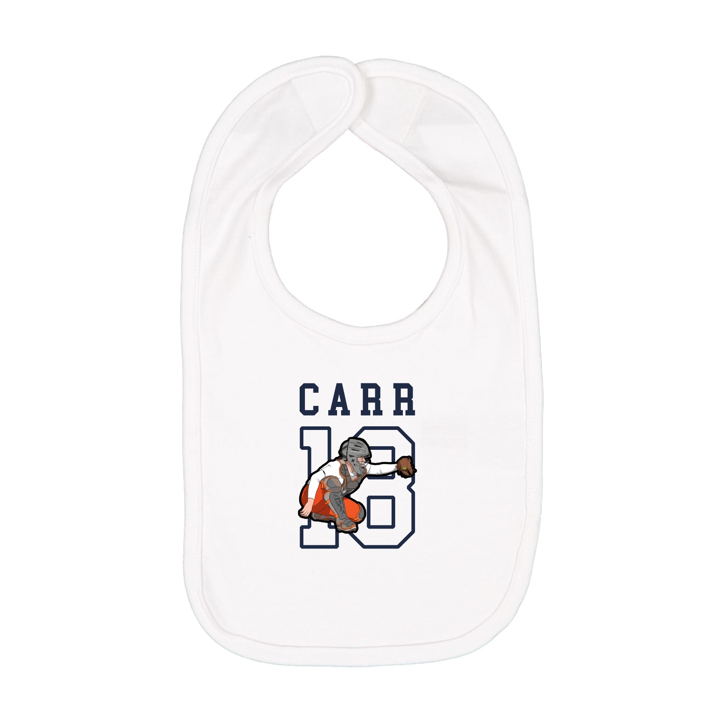 Infant Bib — Shirsey in White