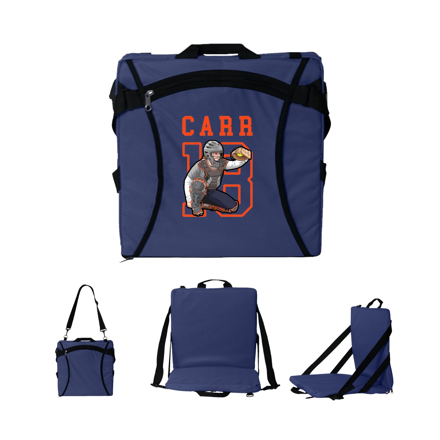 Folding Stadium Seat — Shirsey in Navy