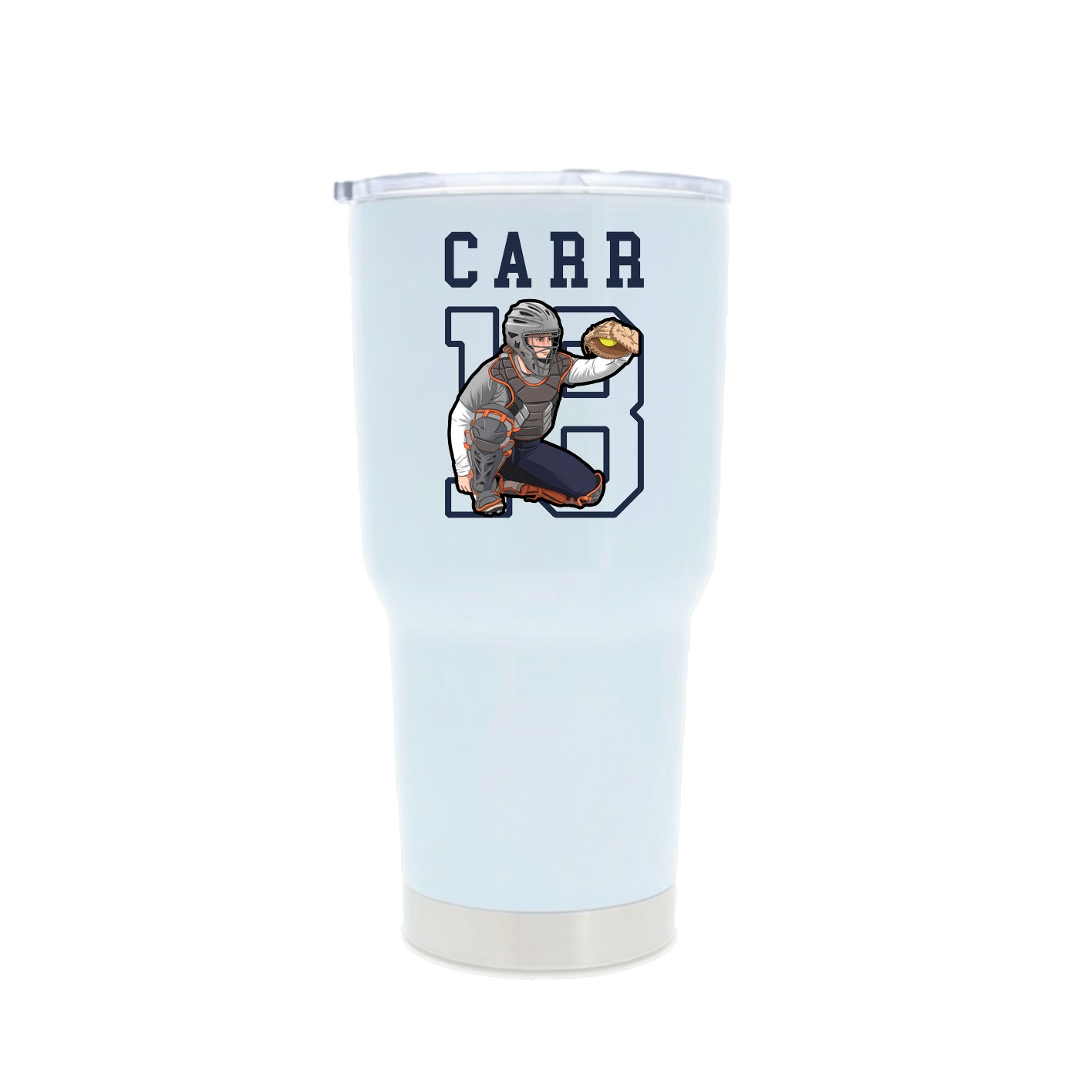 30oz Stainless Steel Tumbler — Shirsey in White