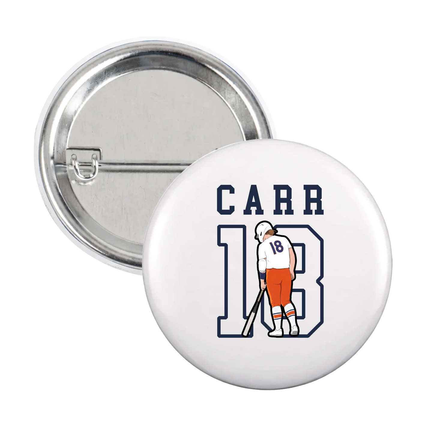 Game Day Button — Shirsey in White