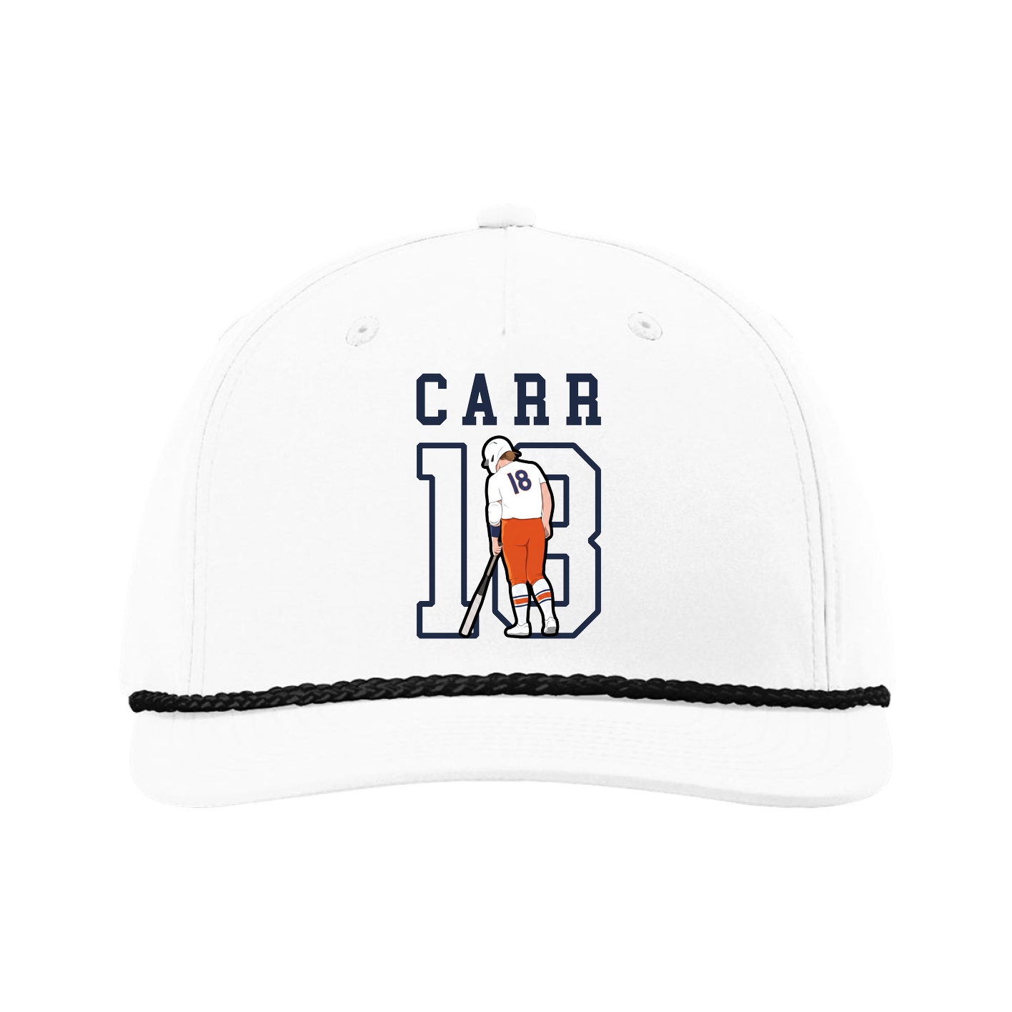 Five-Panel Classic Rope Cap — Shirsey in White